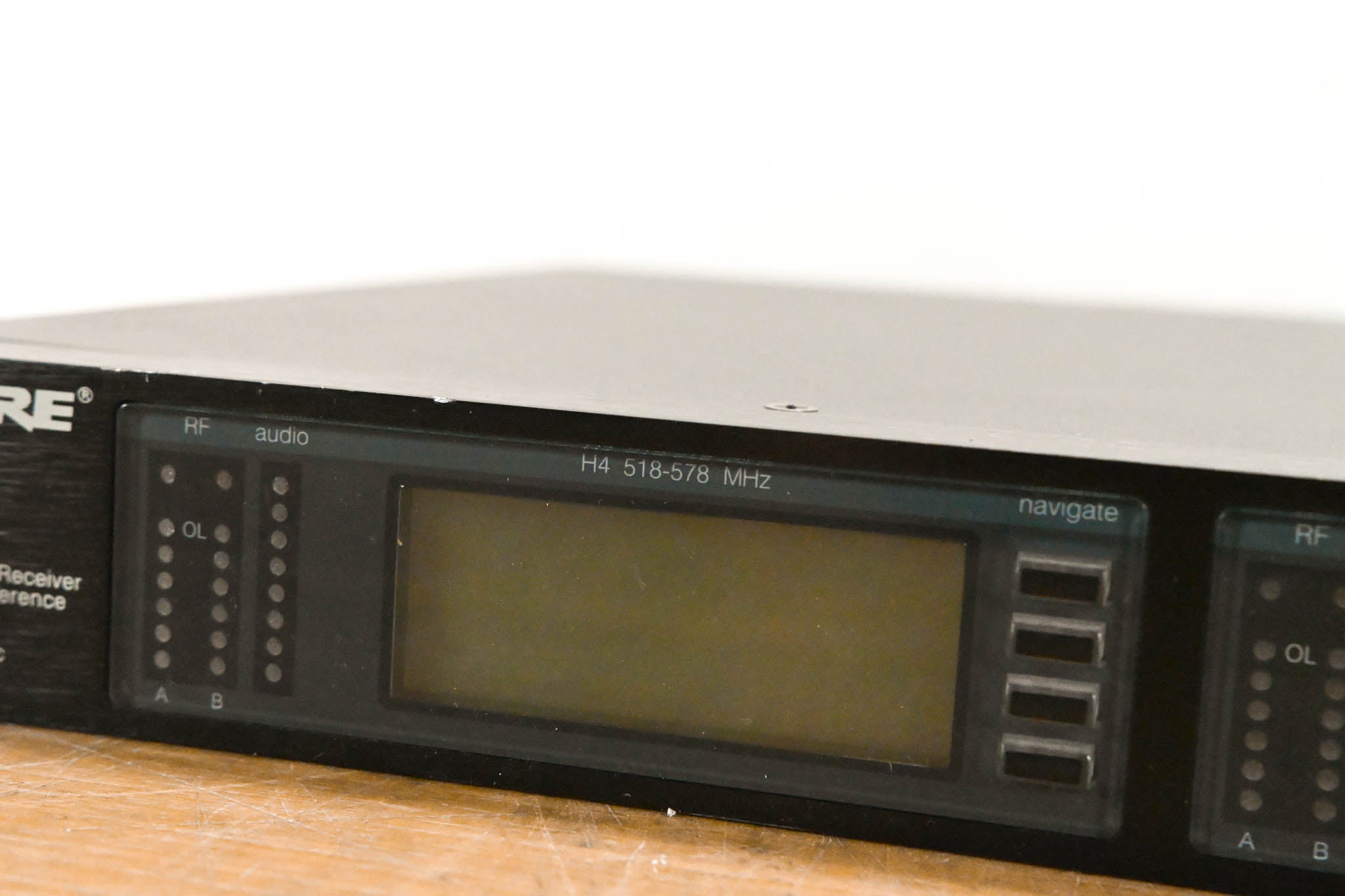 Shure UR4D Dual-Channel UHF Wireless Receiver - H4 Band: 518-578 MHz
