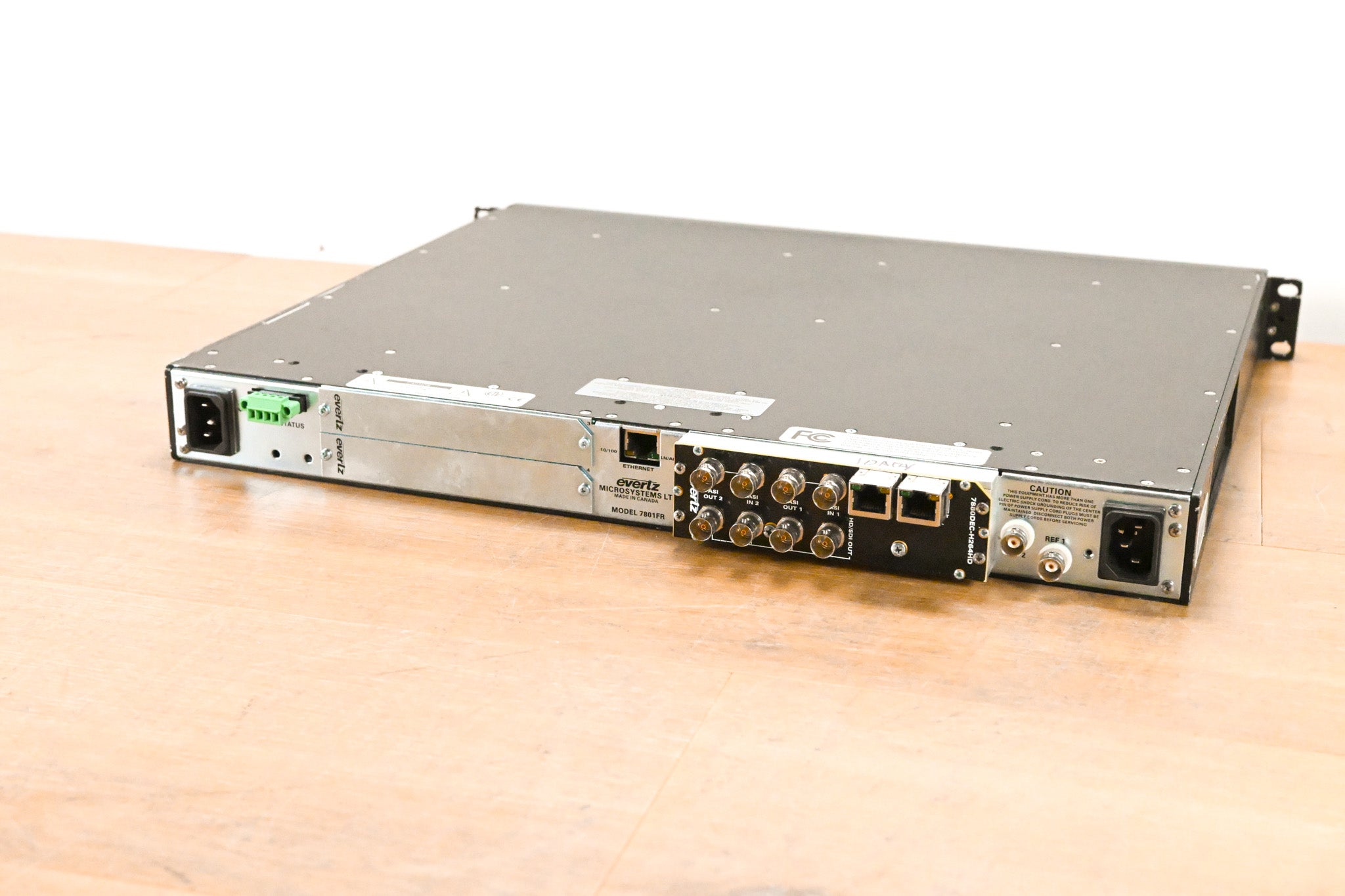 Evertz 7801FR 1RU Rack-Mountable Multiframe with Cards