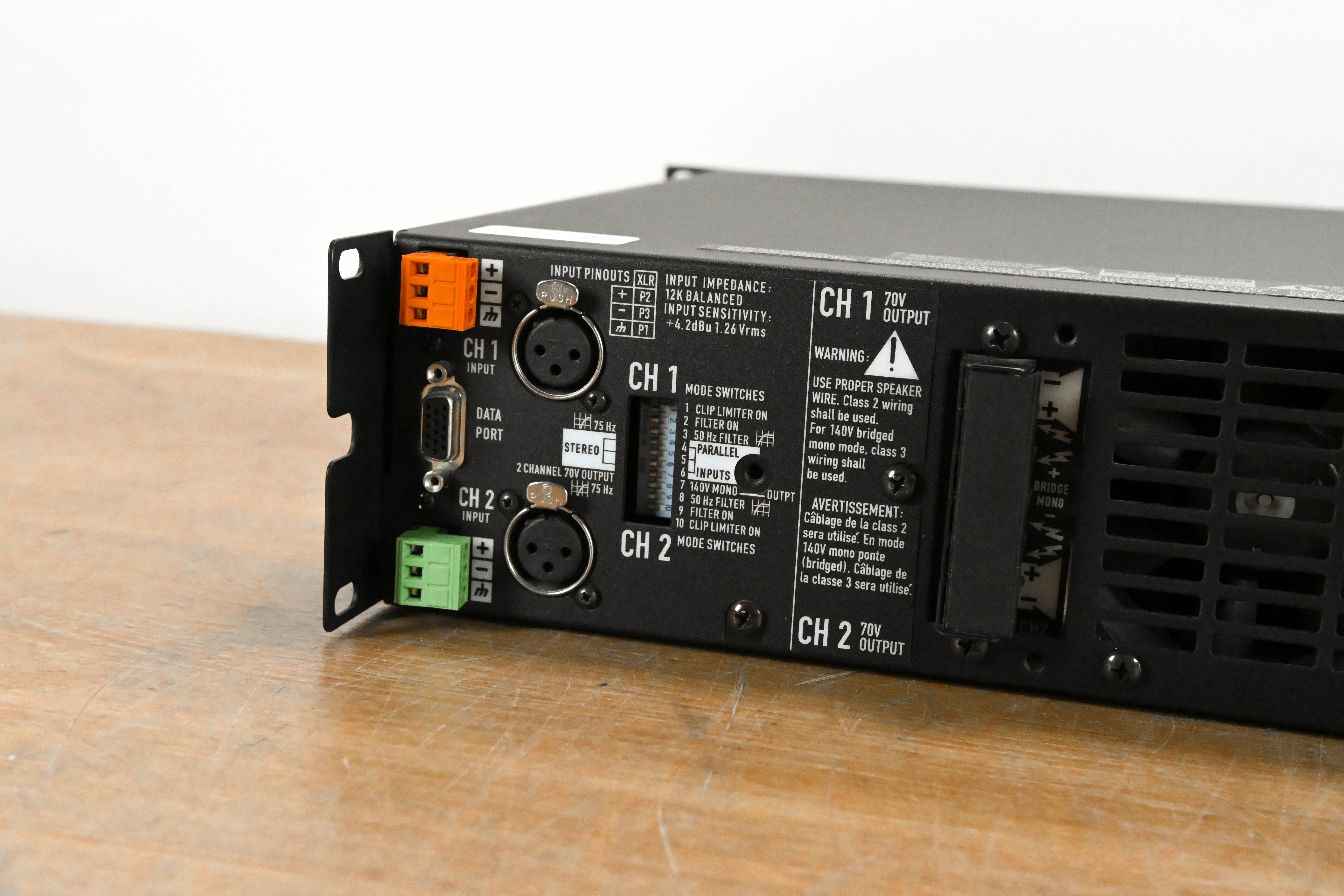QSC CX1202V 1200W 70V 2-Channel Power Amplifier