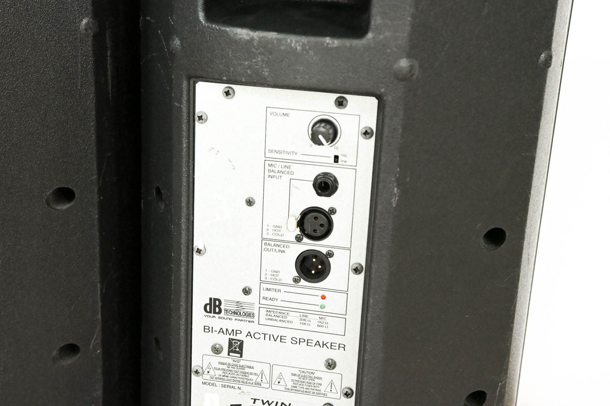 dBTechnologies Twin 128 Active 2-Way Stage Monitor (PAIR)