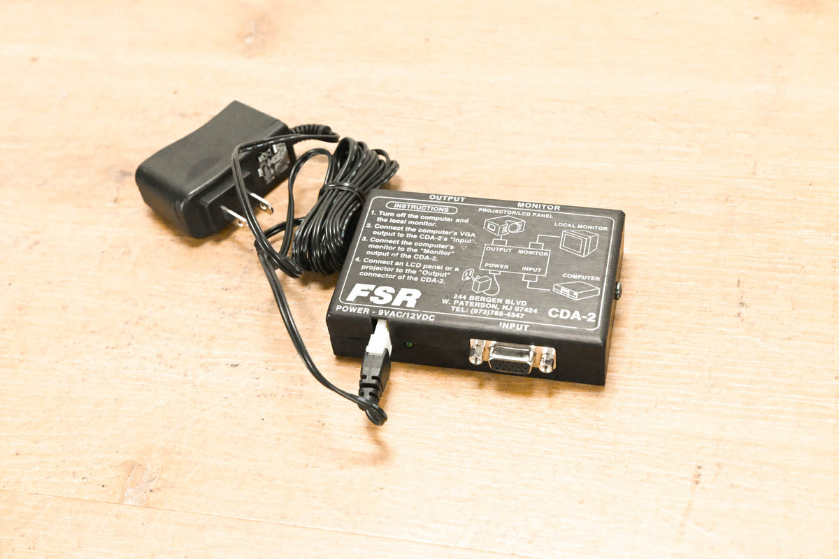 FSR CDA-2 1x2 Computer Video Distribution Amplifier