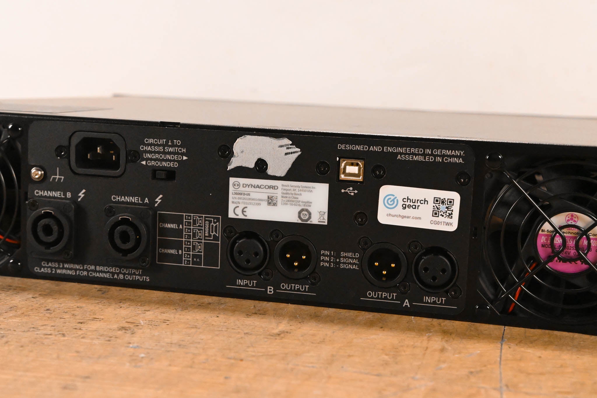Dynacord L3600FD 2-Channel Power Amplifier with DSP
