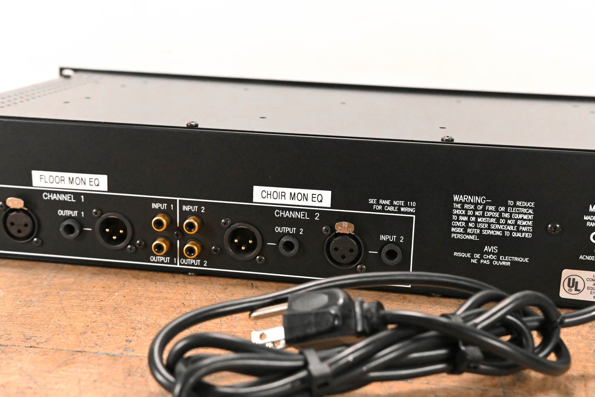 Rane ME 60 Two-Channel 31-Band Graphic Equalizer