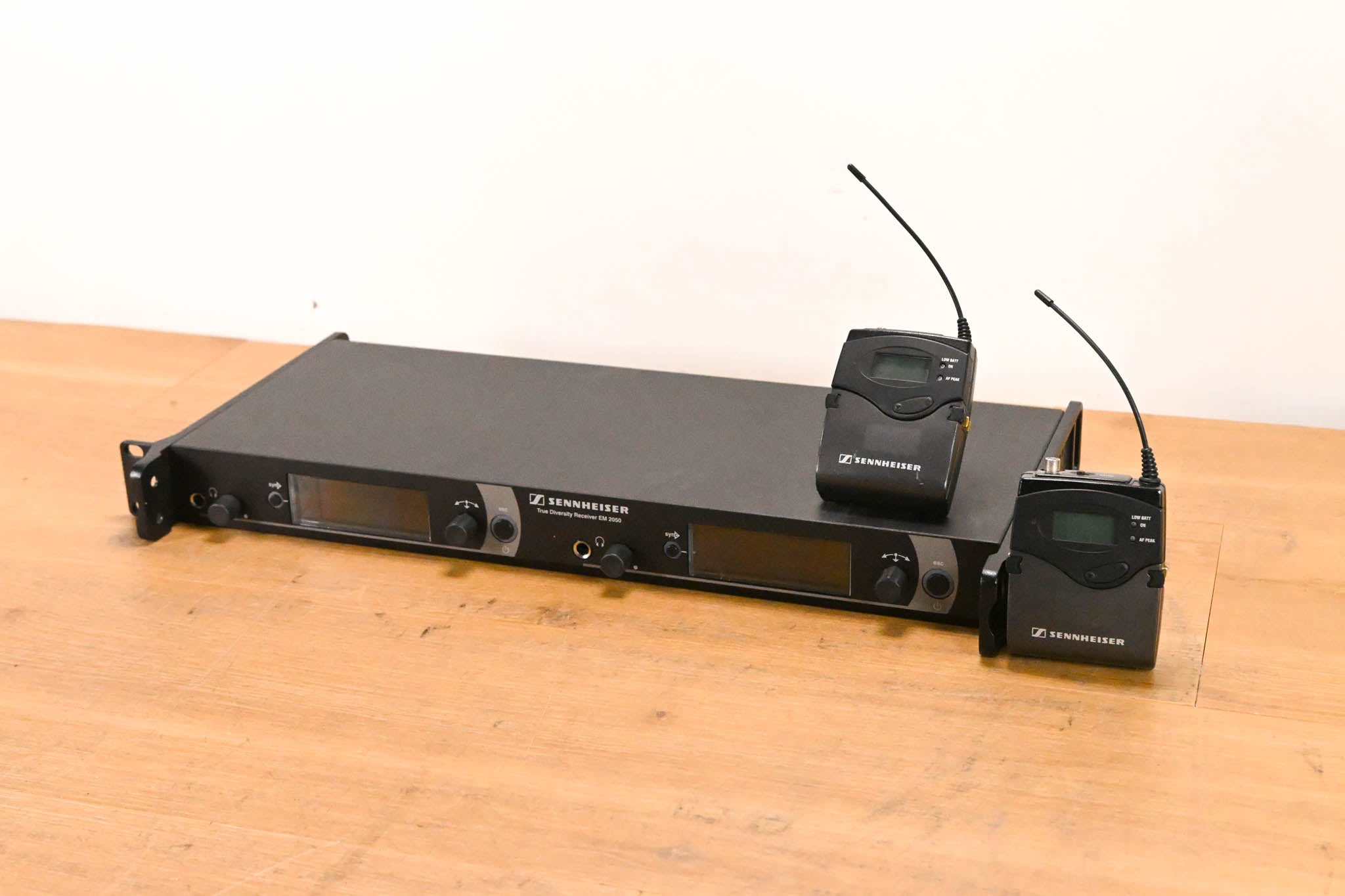Sennheiser EM 2050 Wireless Receiver w/ two Beltpacks - 558-626 MHz