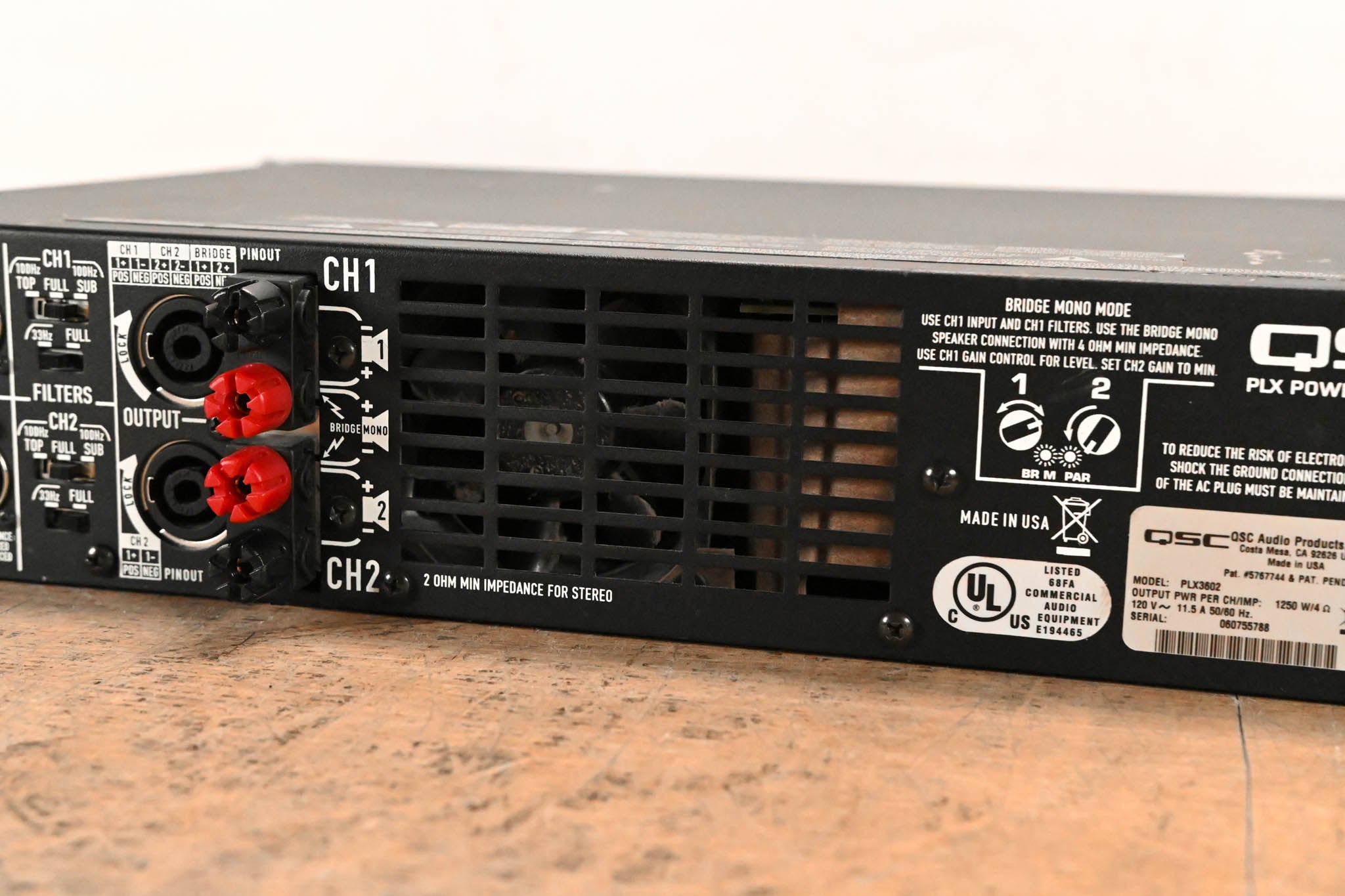 QSC PLX3602 2-Channel Power Amplifier