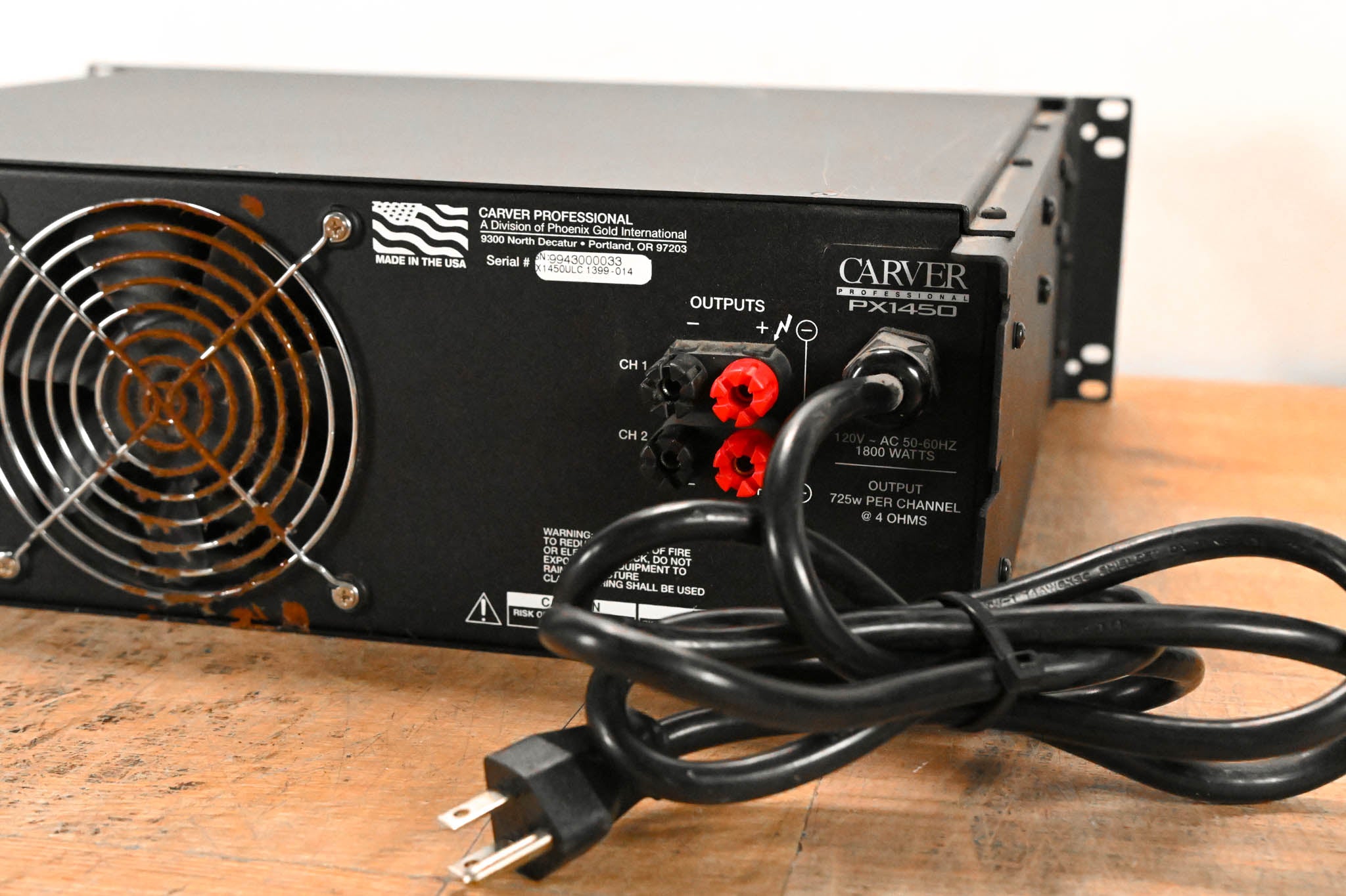 Carver PX1450 2-Channel Power Amplifier