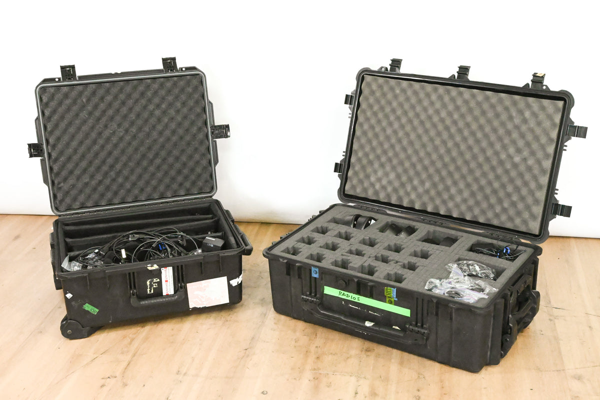 Motorola CP200d 15-Radio Bundle w/ Chargers, Headsets & Pelican Cases