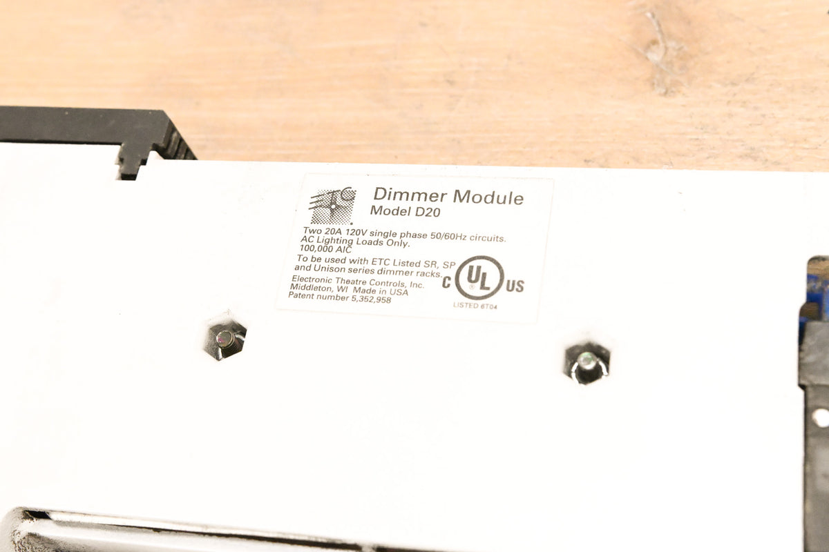 ETC D20 Dual 20A Dimmer Module (Pack of 4)