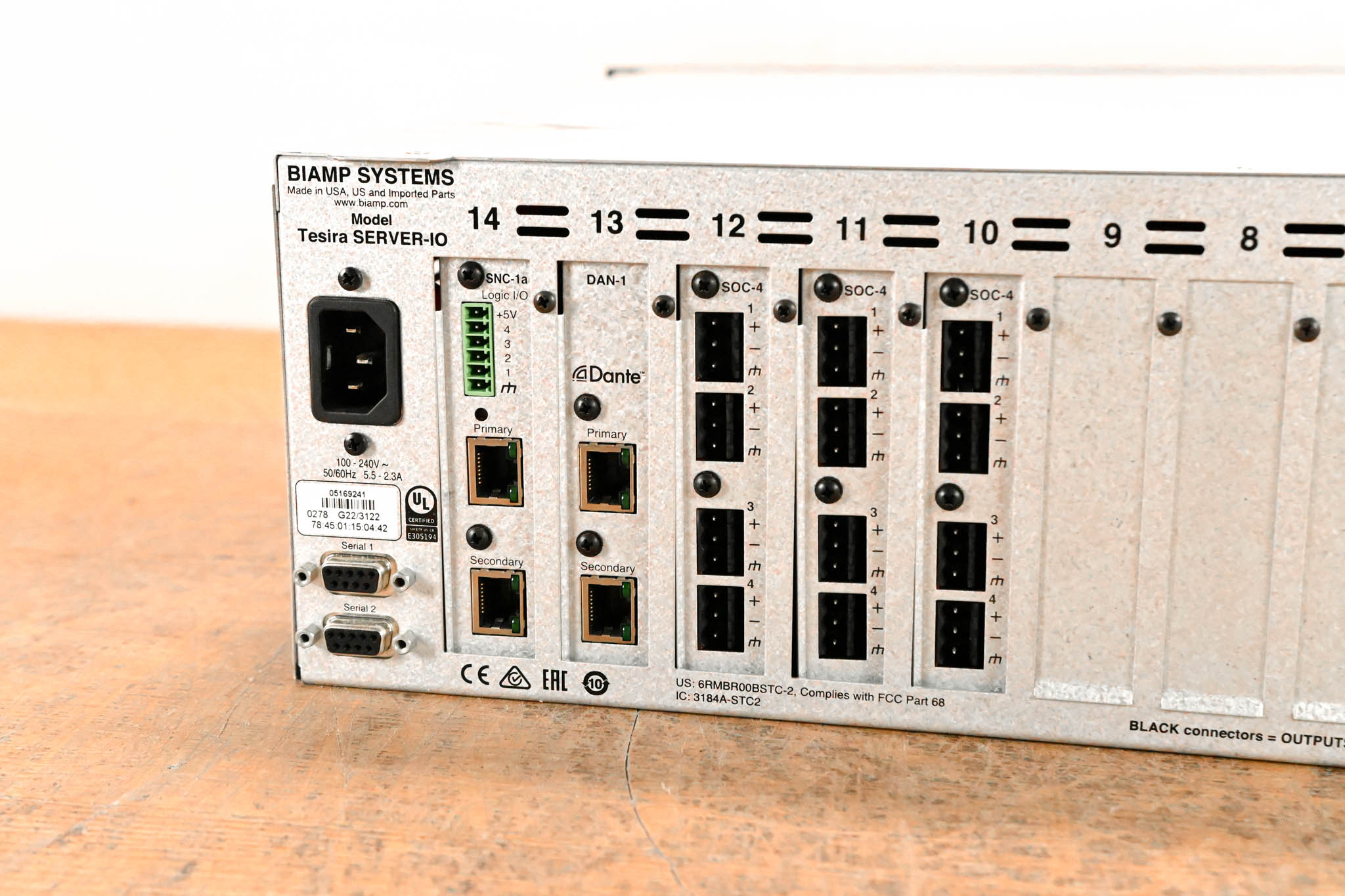Biamp Tesira SERVER-IO Digital Audio Network Server