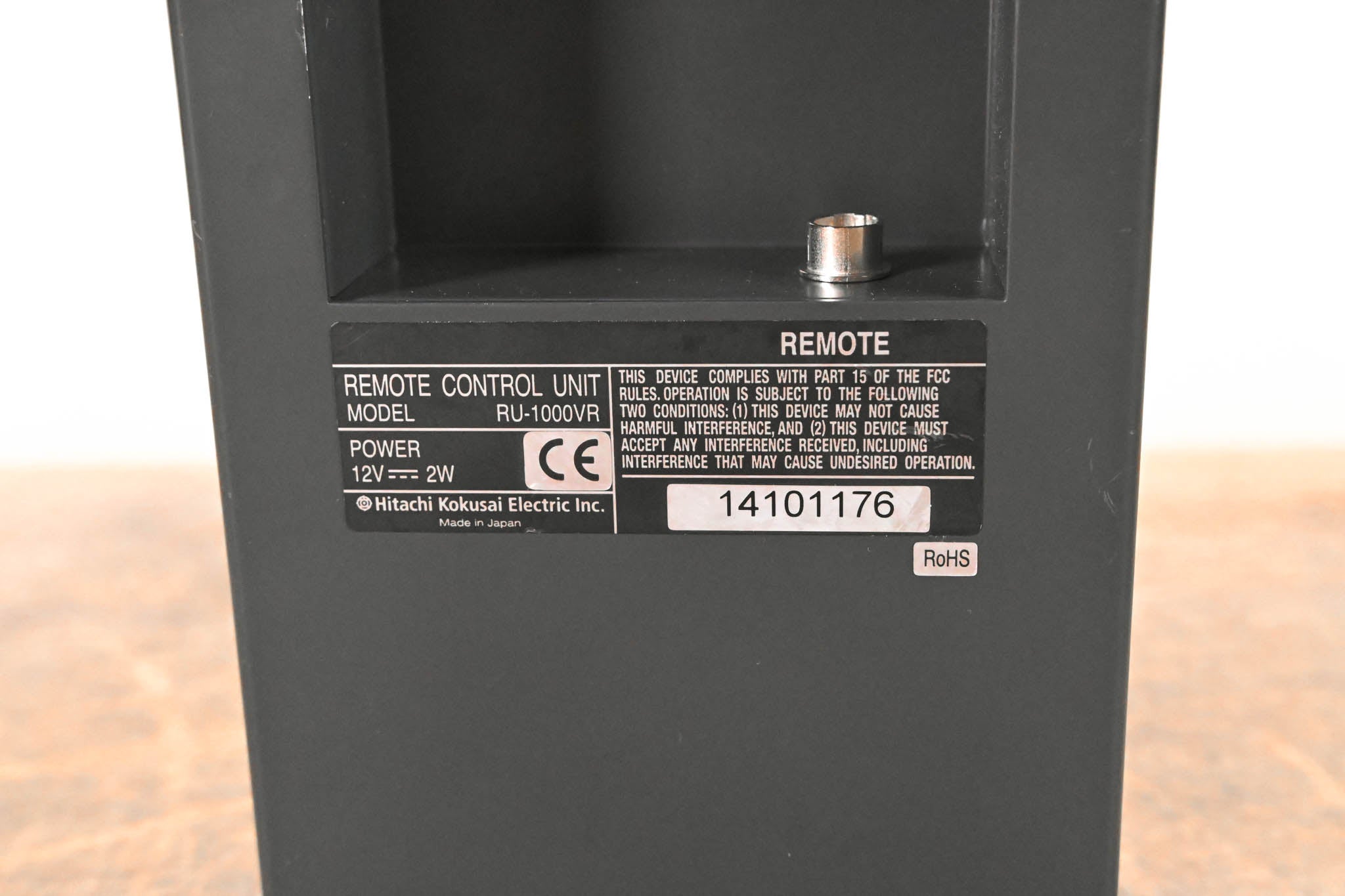 Hitachi RU-1000VR Remote Control Panel