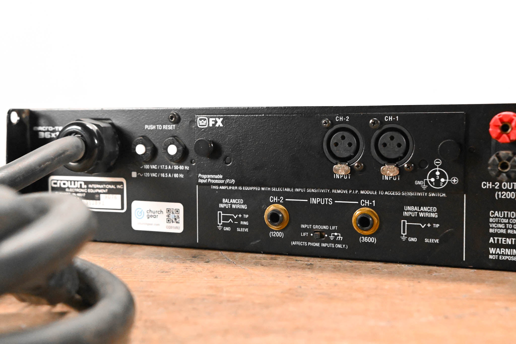 Crown Macro-Tech 36x12 2-Channel Power Amplifier