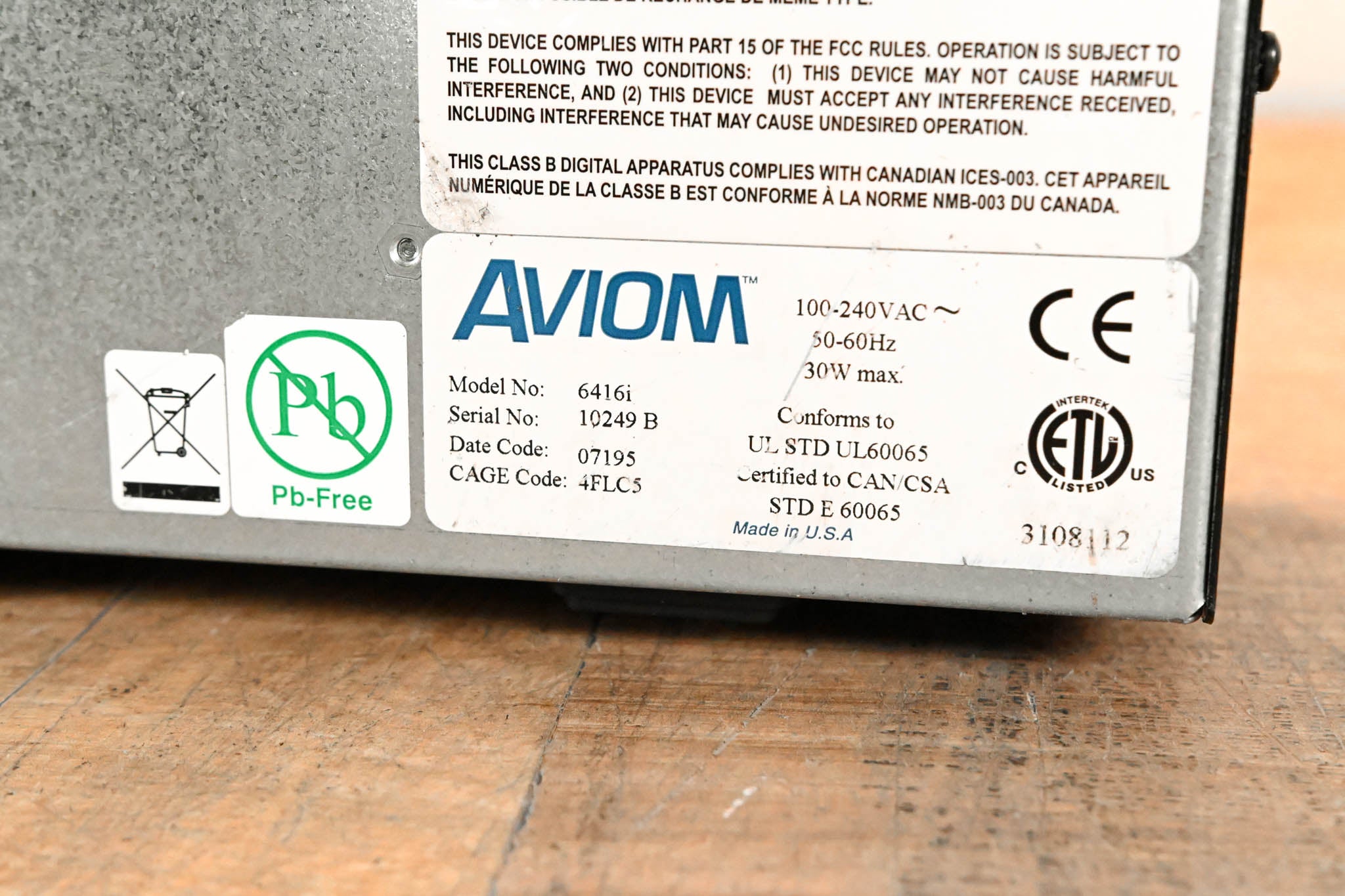 Aviom 6416i Line-Level Input Module