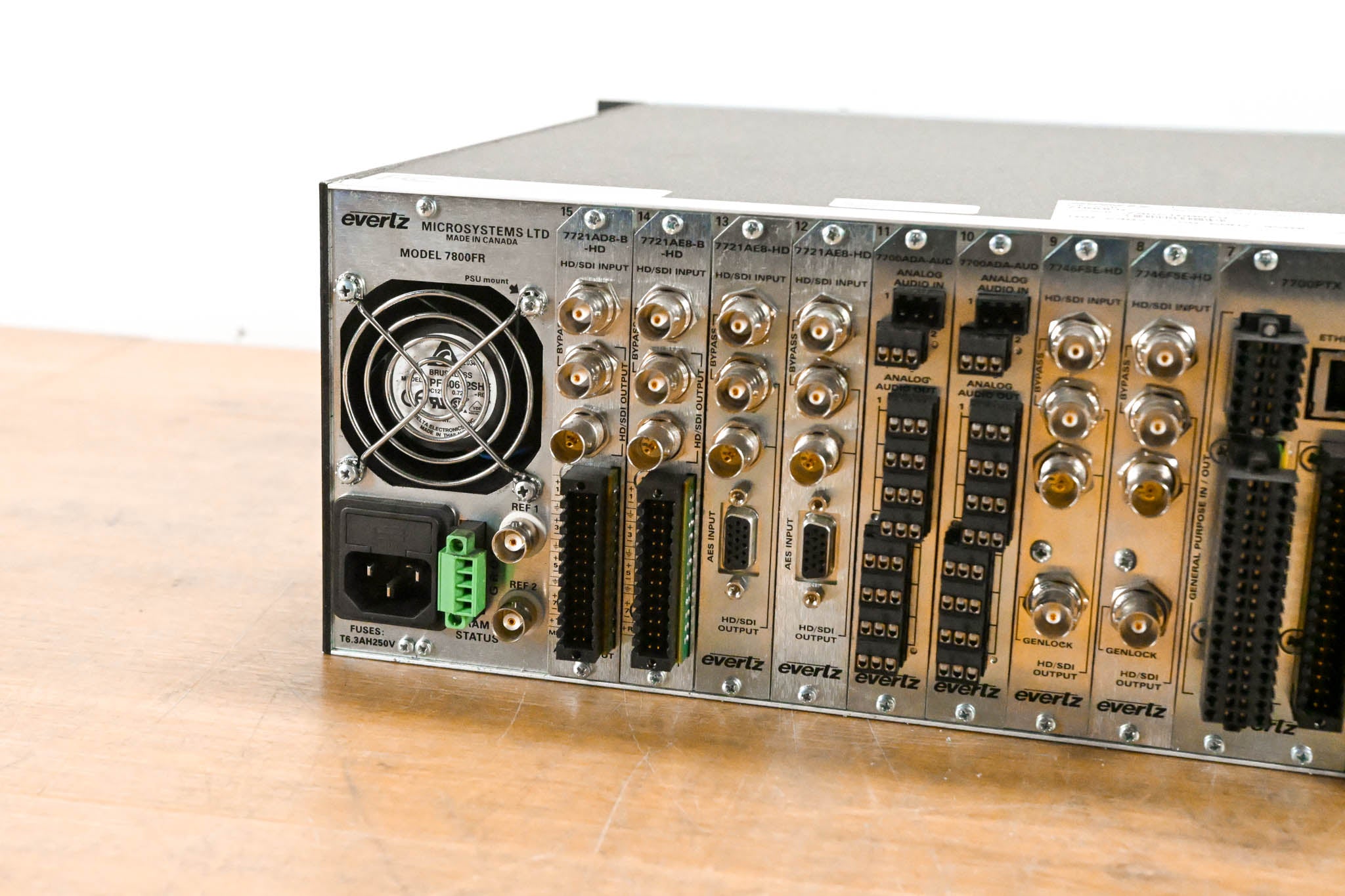 Evertz 7800FR 3RU Rackmount MultiFrame with Cards