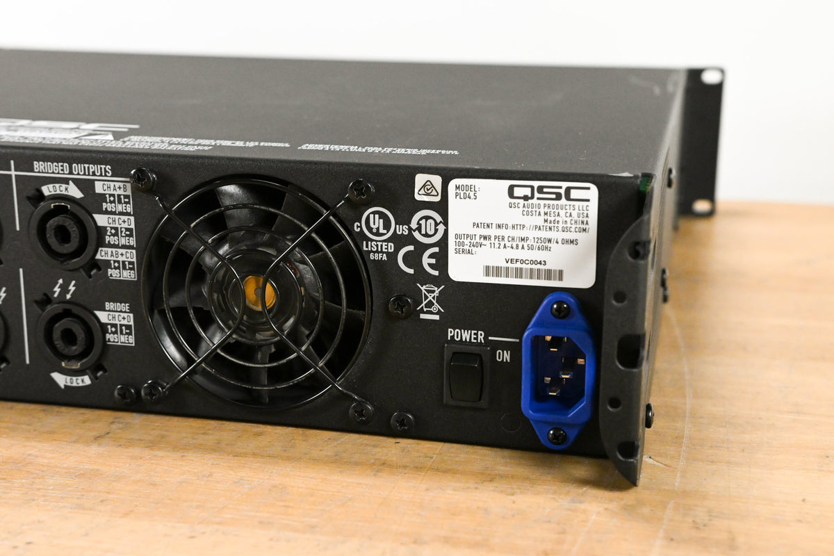 QSC PLD4.5 Four-Channel Power Amplifier with DSP