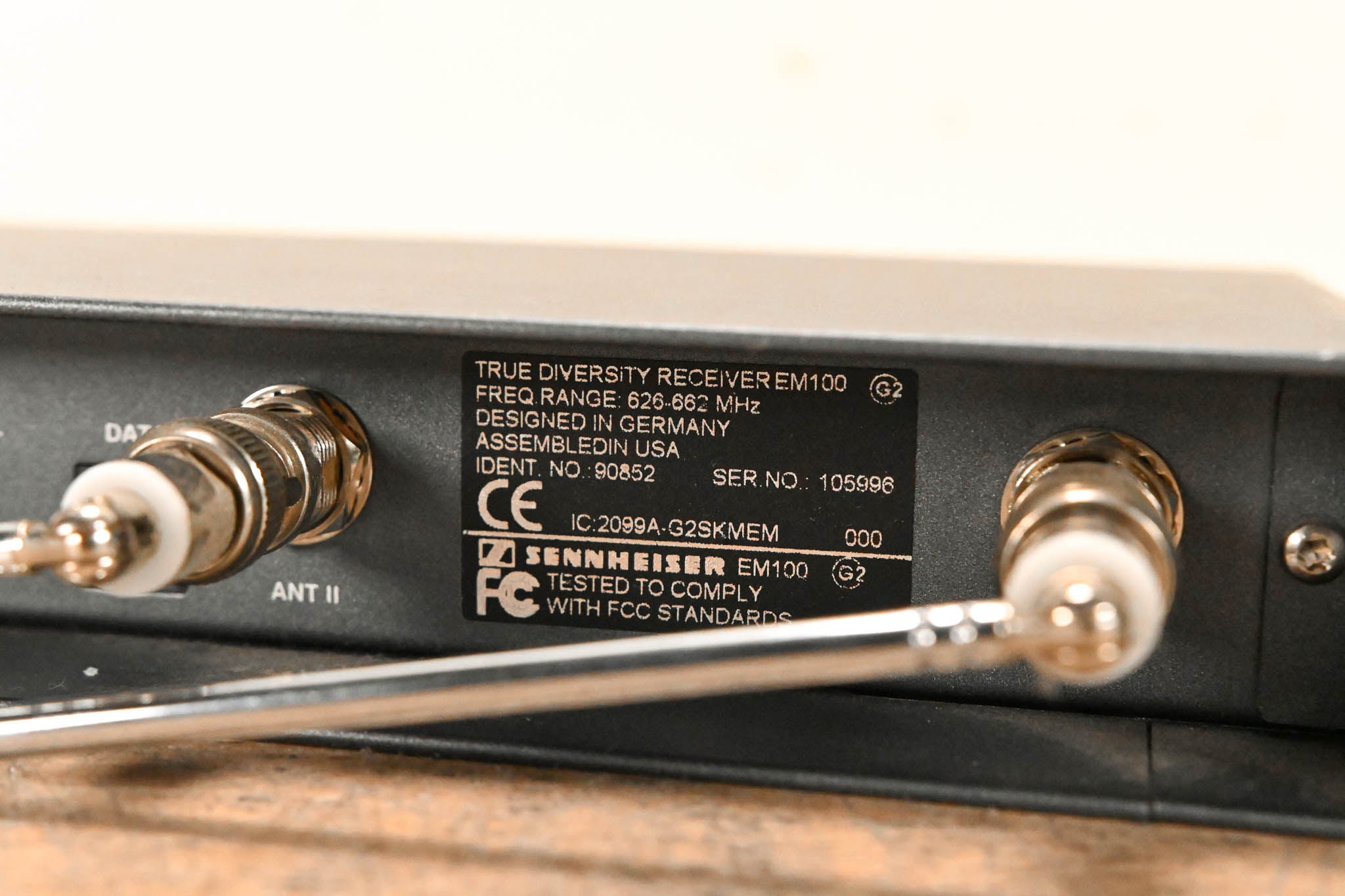 Sennheiser EM 100 G2 Wireless Receiver - B Range: 626-662 MHz
