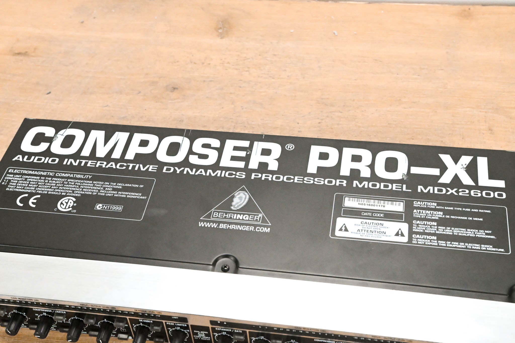Behringer Composer Pro-XL MDX2600 Audio Interactive Dynamics Processor