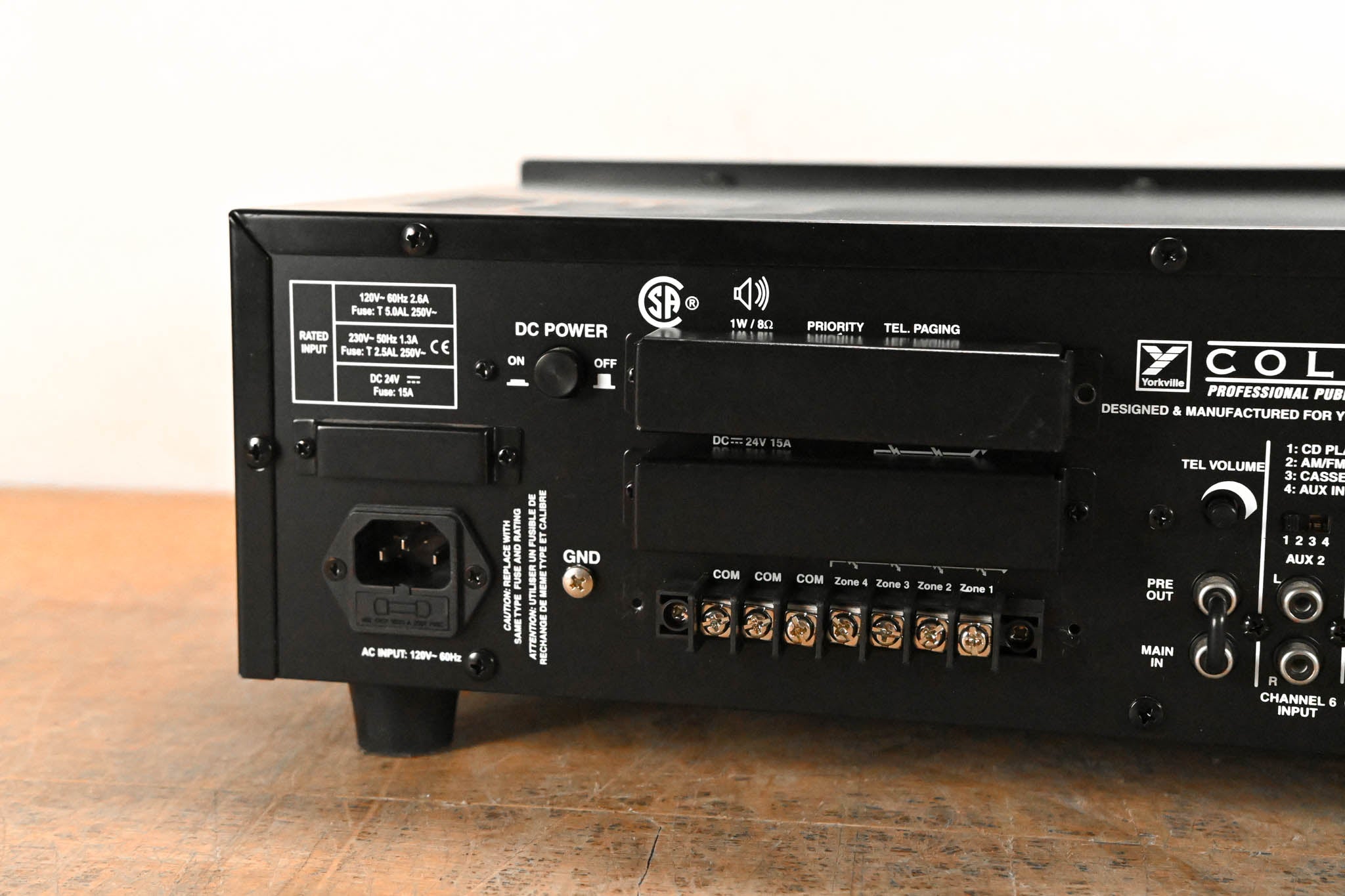 Yorkville Coliseum CA1 70V Installation Amplifier