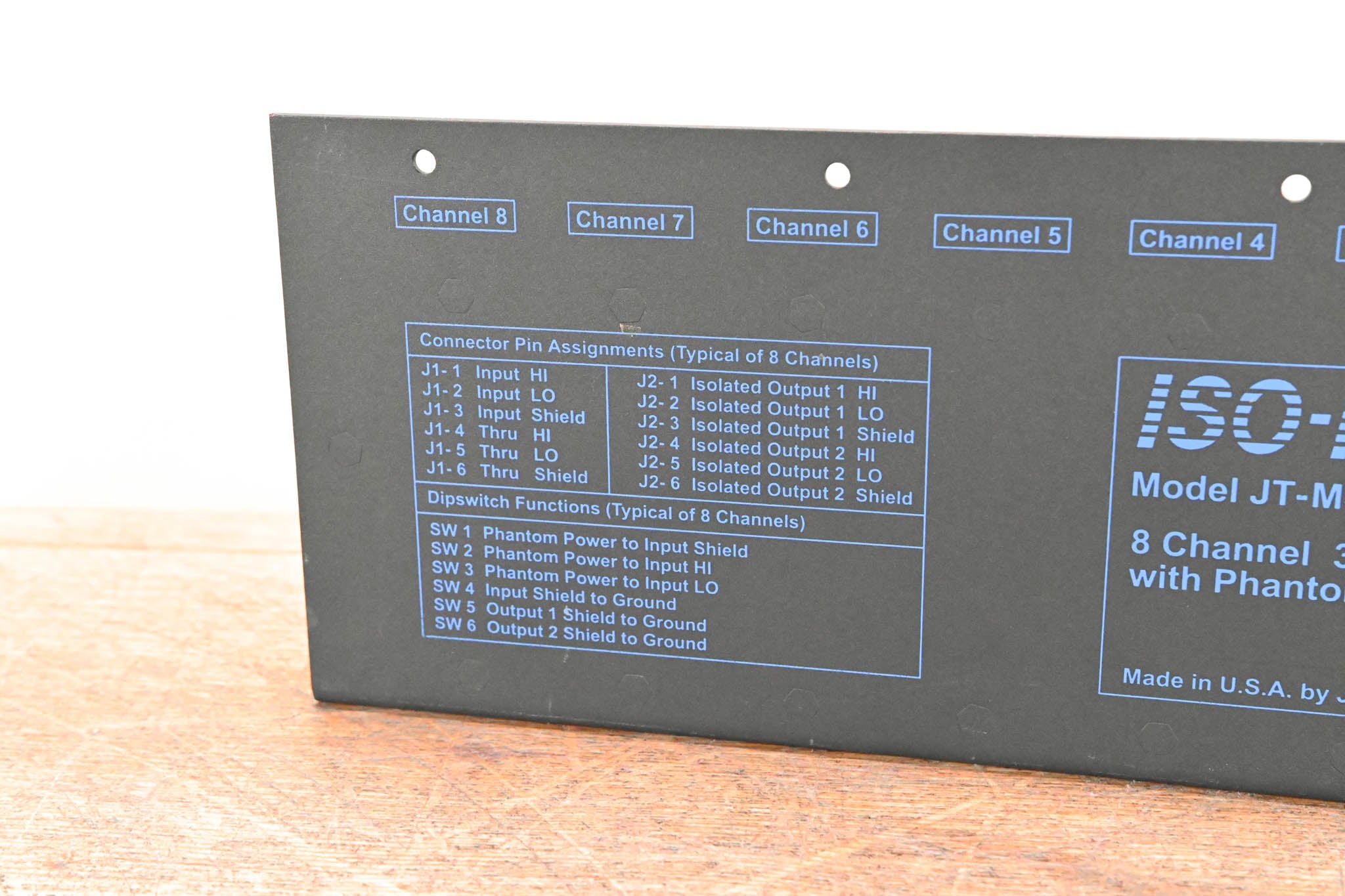Jensen JT-MS-8N3 8-CH 3-Way Mic Splitter with Phantom Power Circuitry