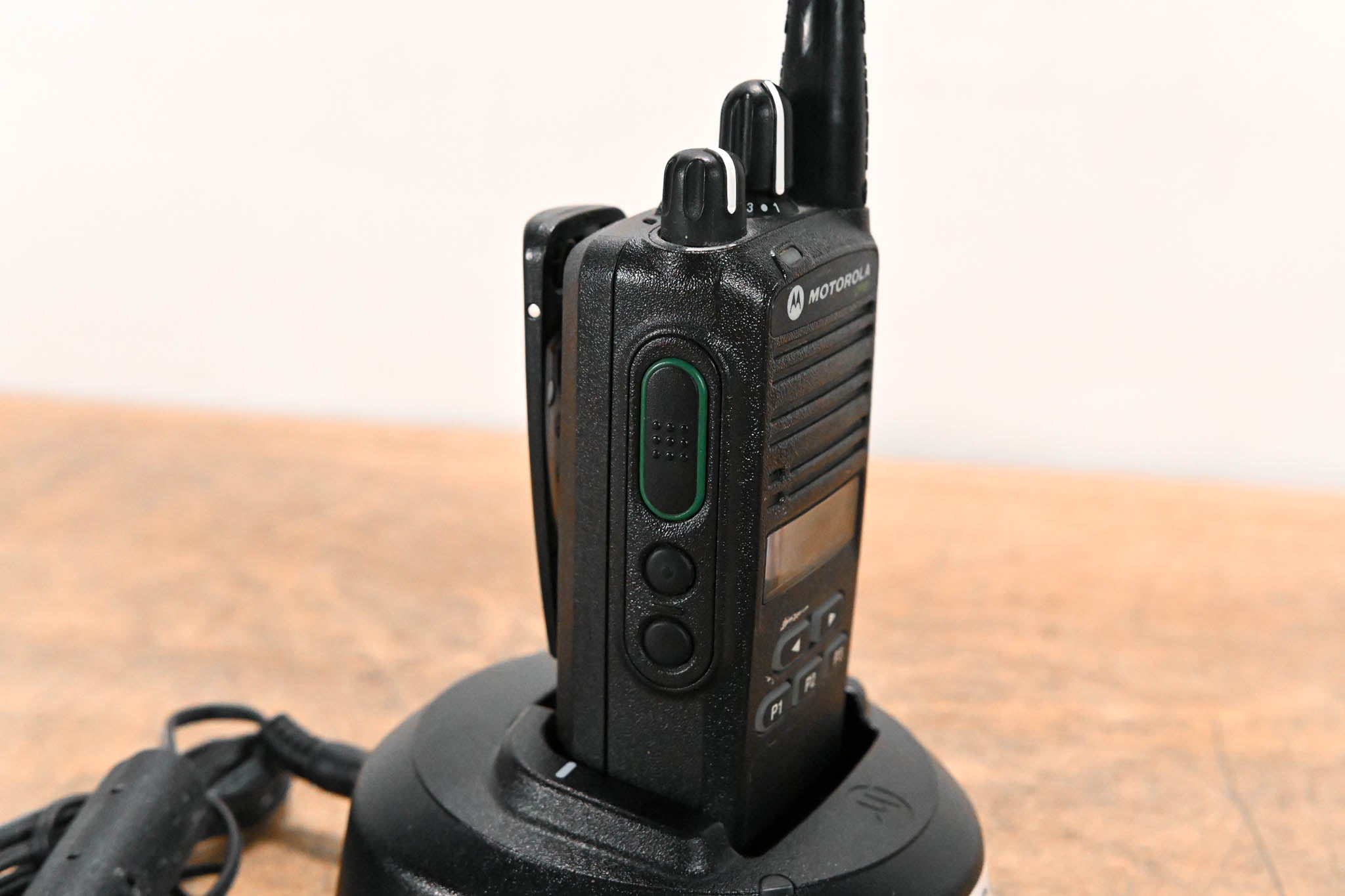 Motorola CP185 Portable Two-Way Radio with PMLN5228A Charger