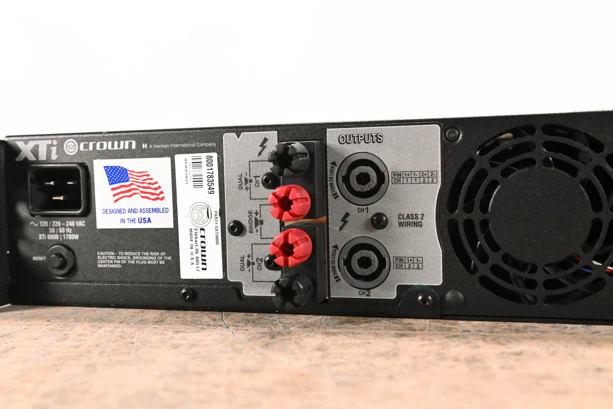 Crown XTi 6000 Stereo Power Amplifier with DSP