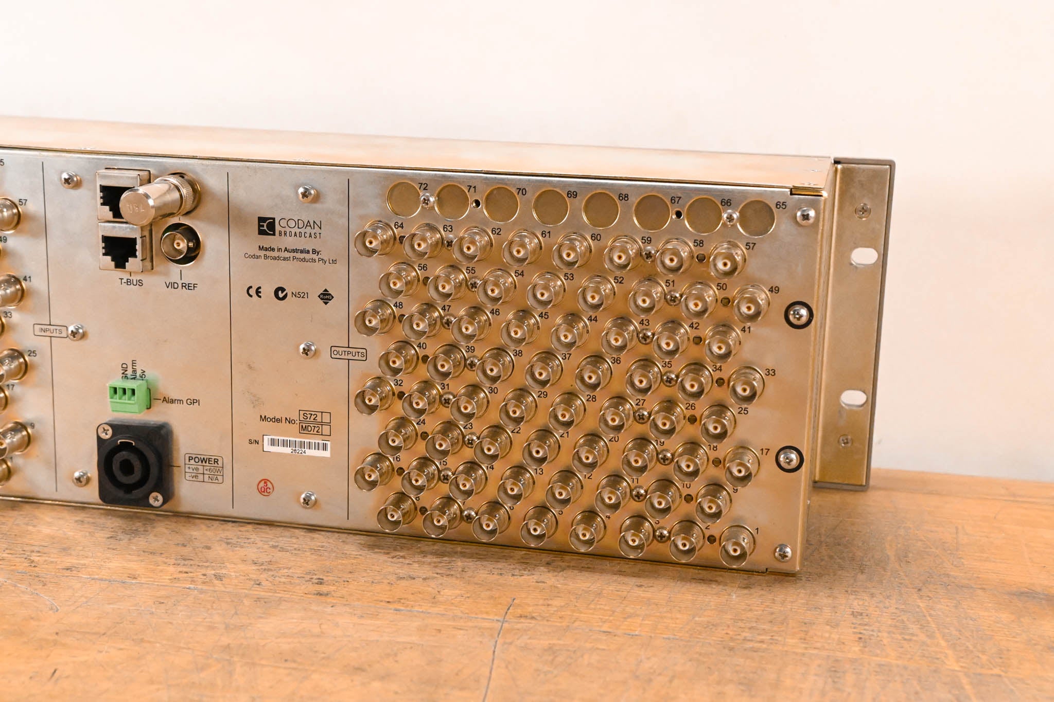 Codan Broadcast (Ross) NK-MD72 72 x 72 HD/SD SDI Router (NO PSU)