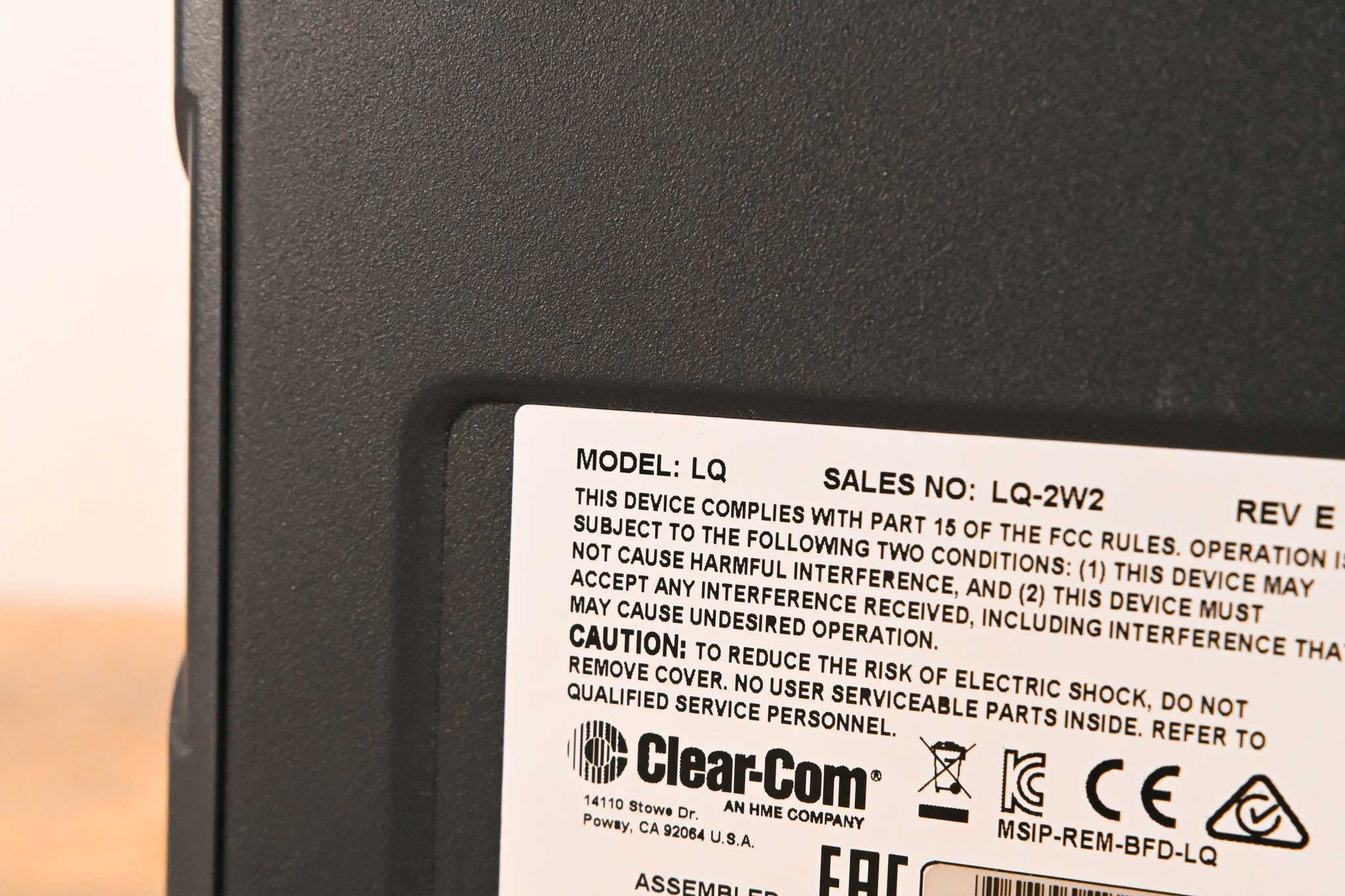 Clear-Com LQ-2W2 Compact 2-Port Partyline IP Interface (NO POWER SUPPLY)