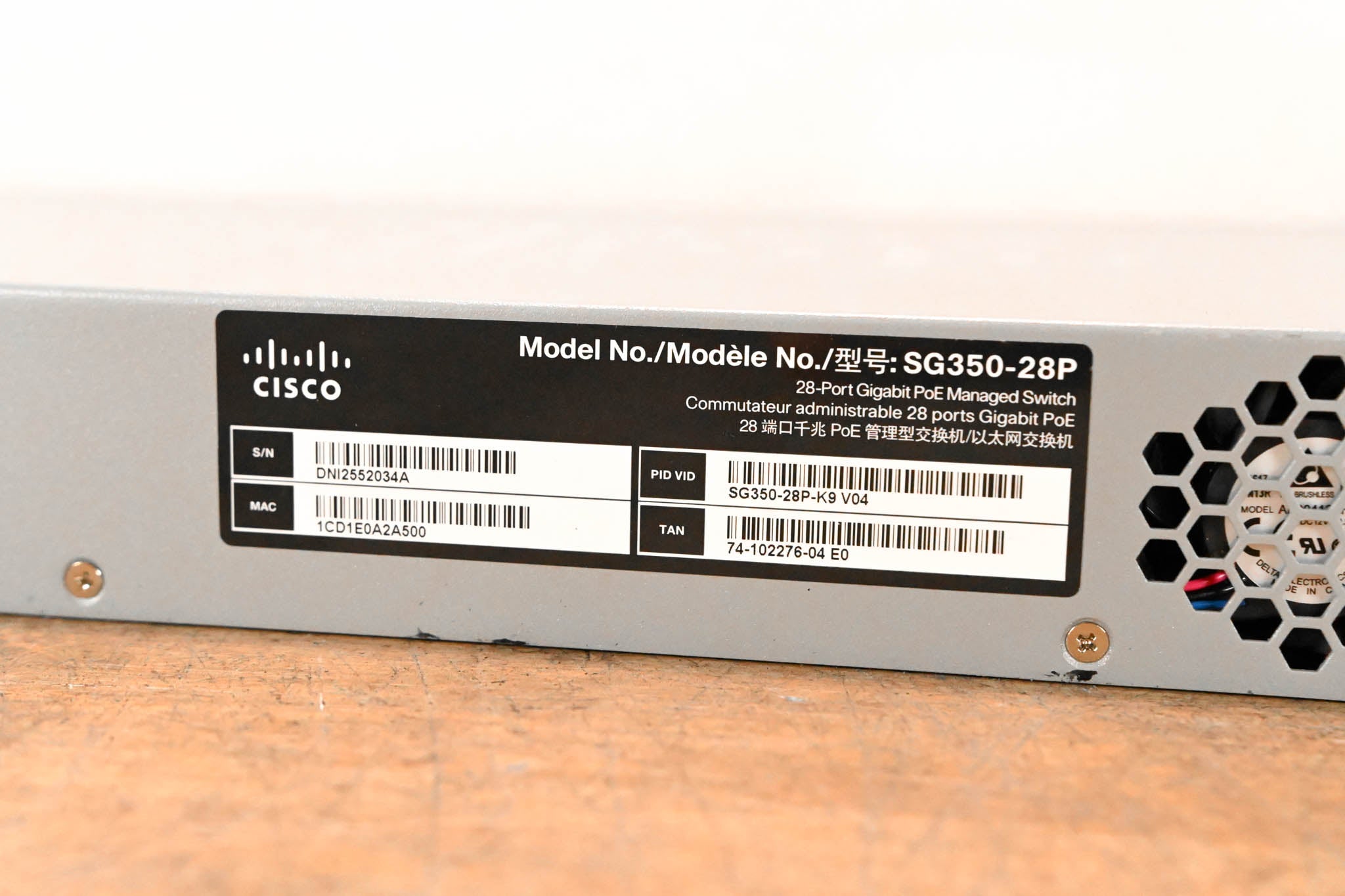 Cisco SG350-28P 28-Port Gigabit PoE Managed Switch
