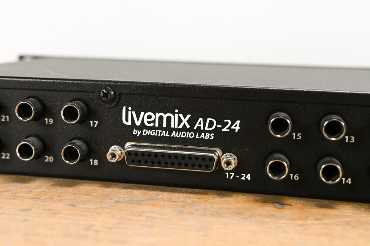 Digital Audio Labs Livemix AD-24 24-CH Analog Input Unit NO POWER SUPPLY