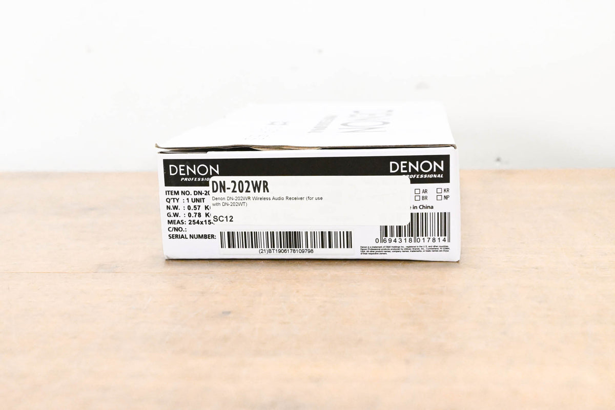 Denon DN-202WR 2.4GHz Stereo Wireless Audio Receiver