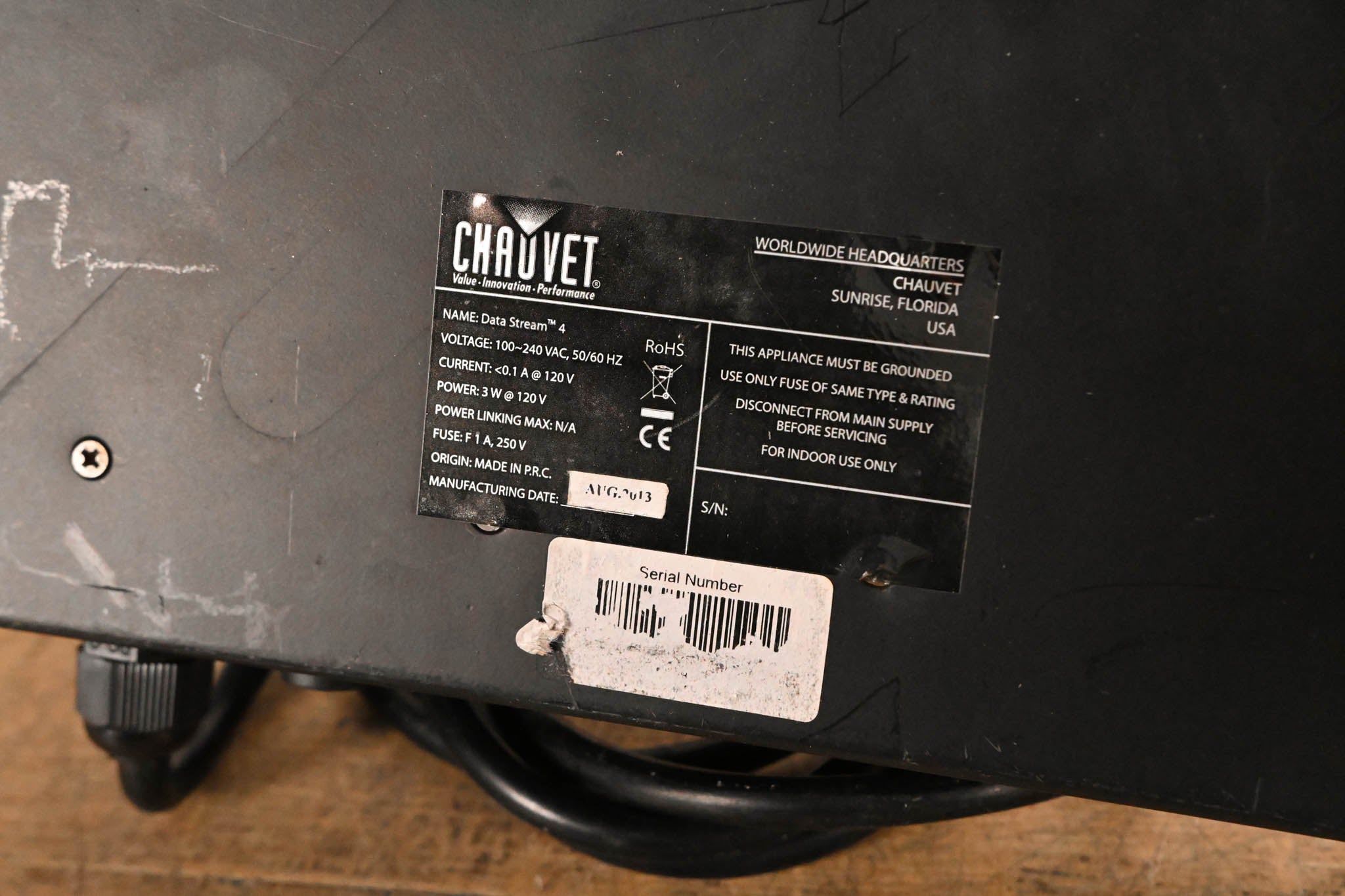 Chauvet Data Stream 4 DMX-512 Optical Splitter