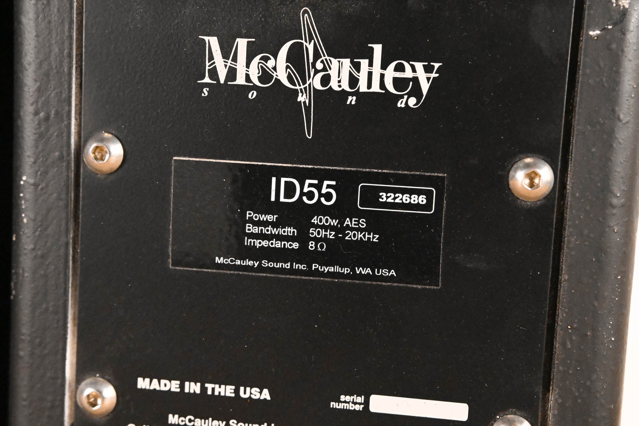 McCauley ID55 2-Way Passive Install Speakers 400W 8Ω (PAIR)