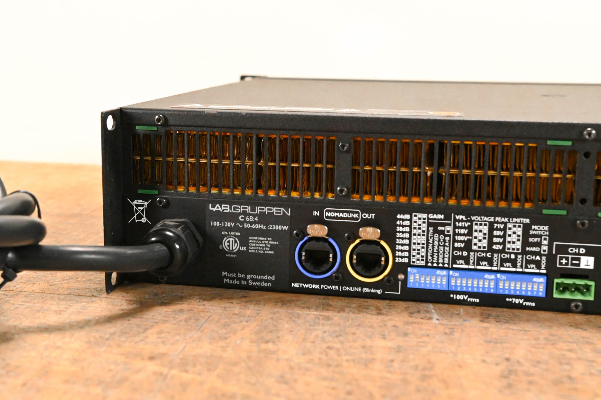 Lab Gruppen C 68:4 6800W Four-Channel Power Amplifier