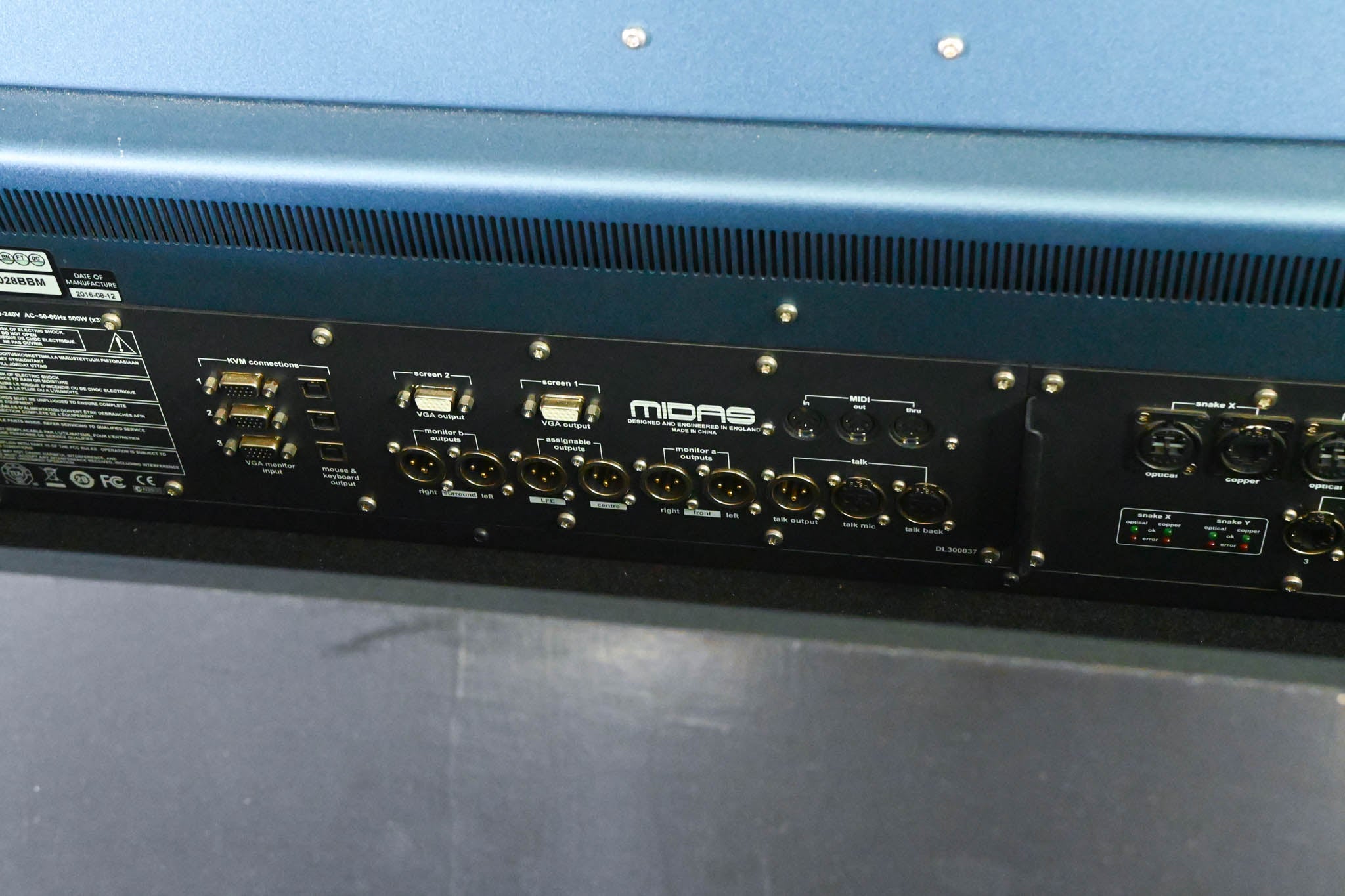 Midas PRO X Control Surface with Neutron Audio System and Road Case