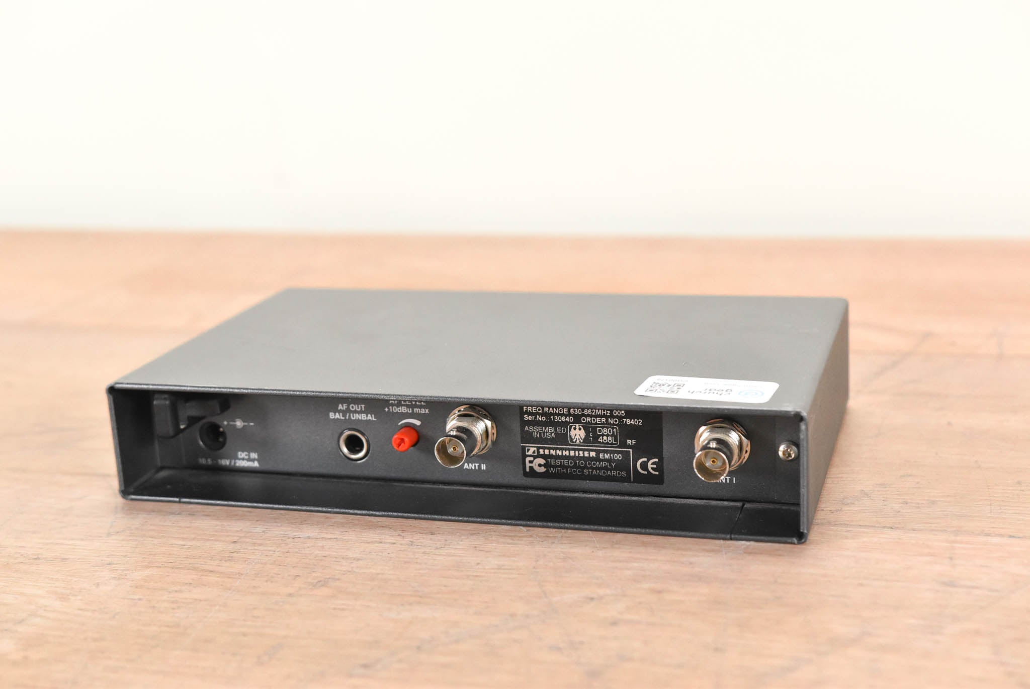Sennheiser EM 100 Wireless Receiver - 630-662 MHz (NO POWER SUPPLY