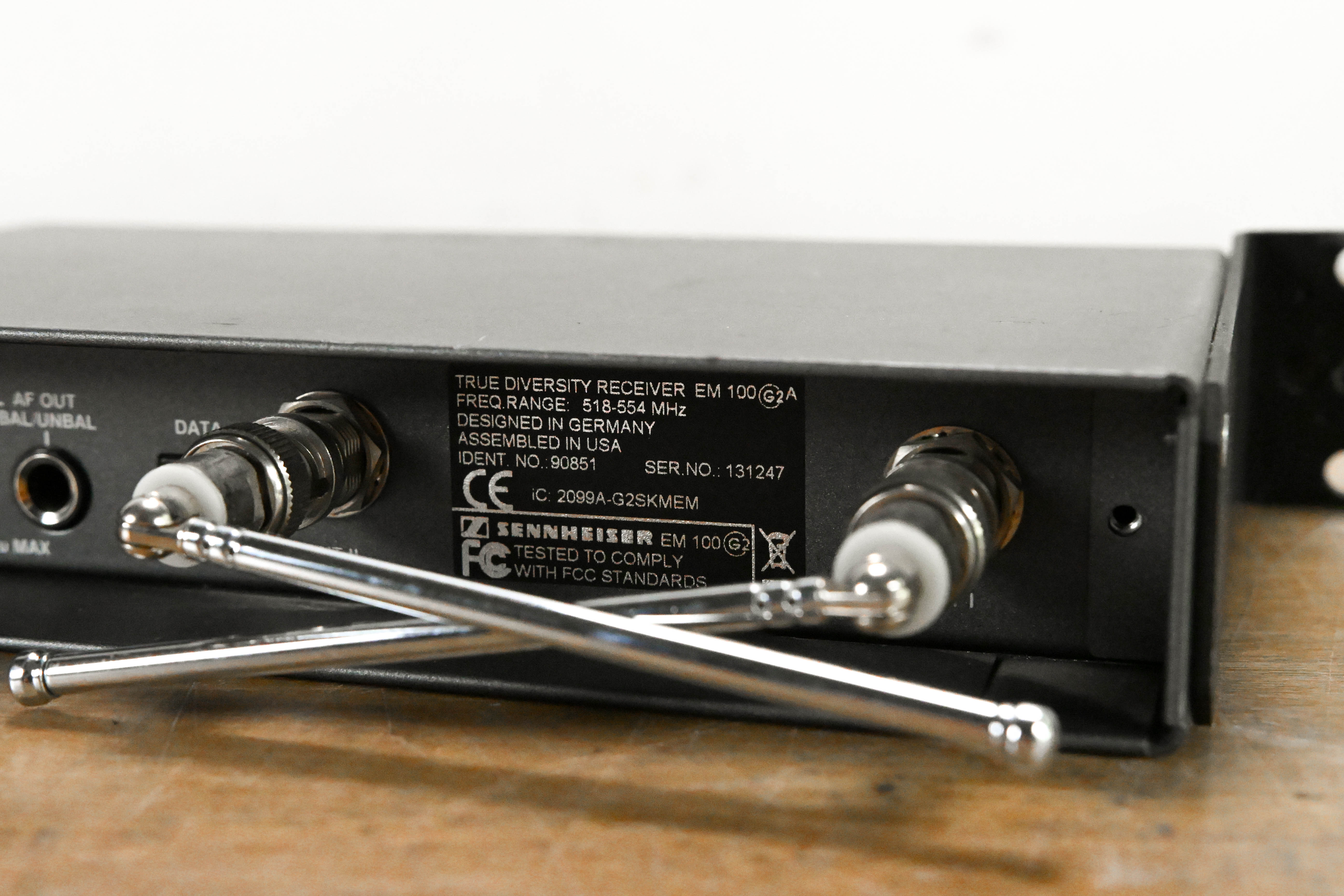 Sennheiser EM 100 G2 Wireless Receiver - 518-554 MHz (NO POWER SUPPLY)