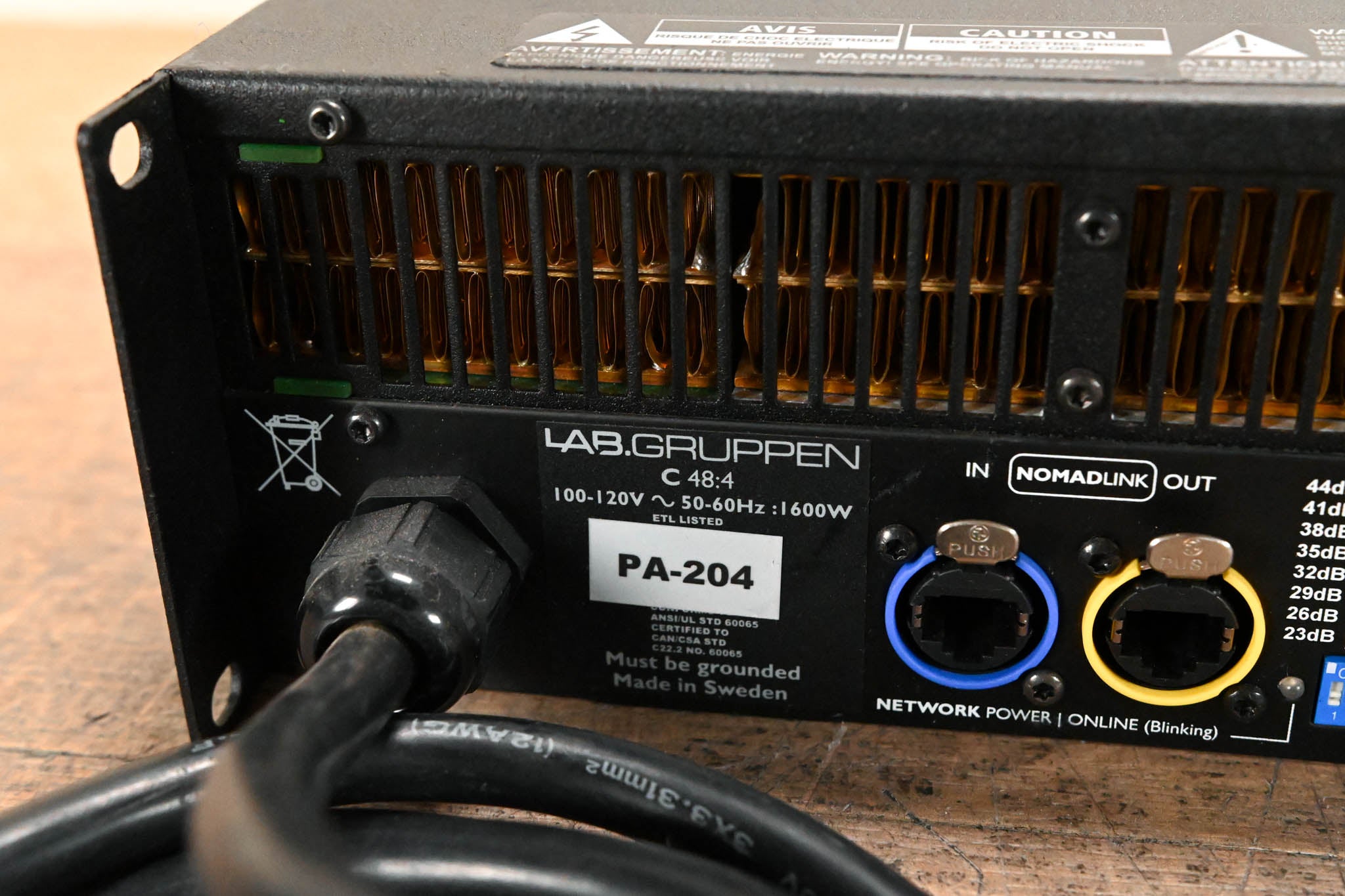 Lab Gruppen C 48:4 4800W 4-Channel Power Amplifier