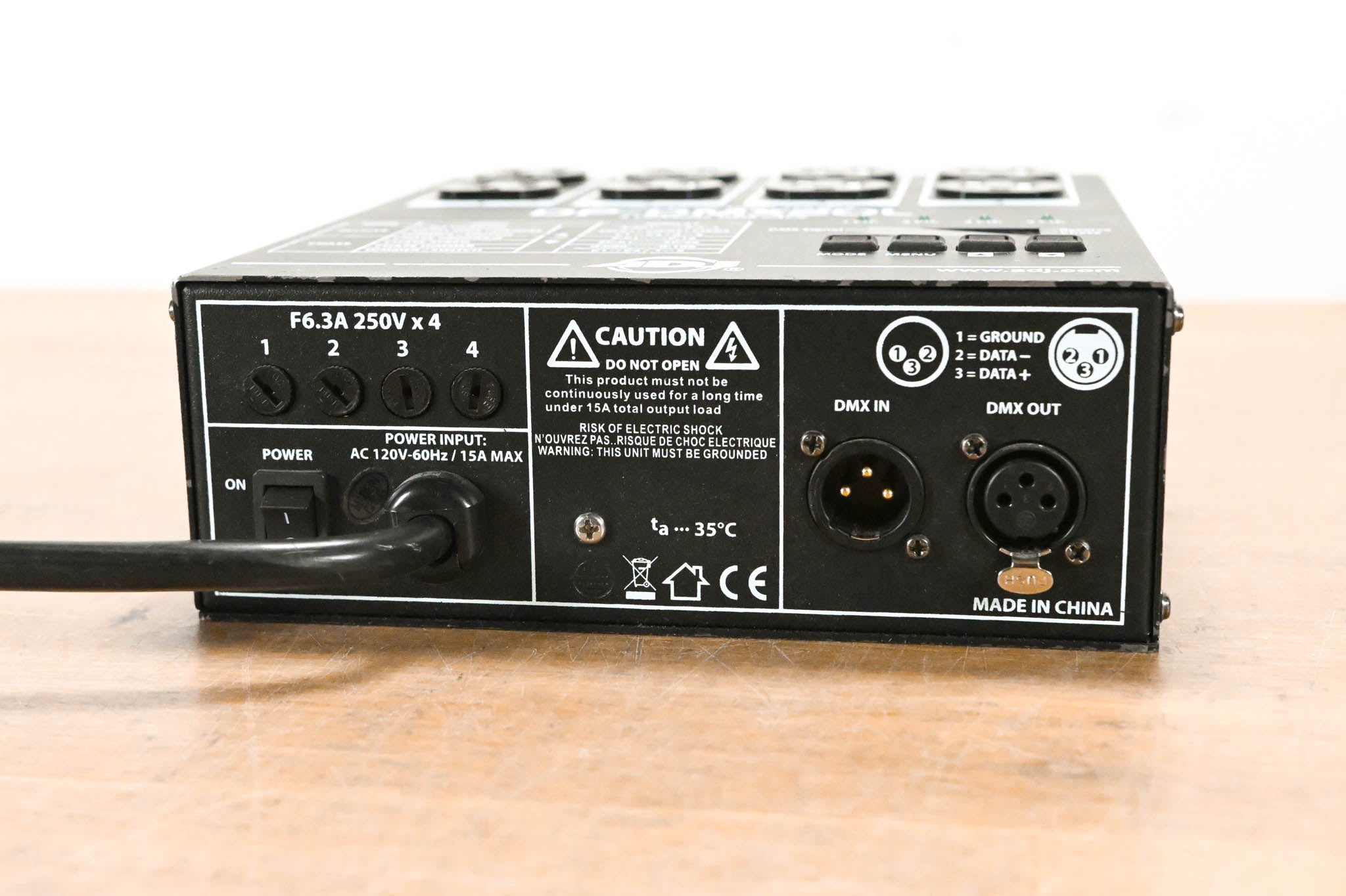 American DJ DP-DMX20L Four-Channel DMX Dimmer Pack