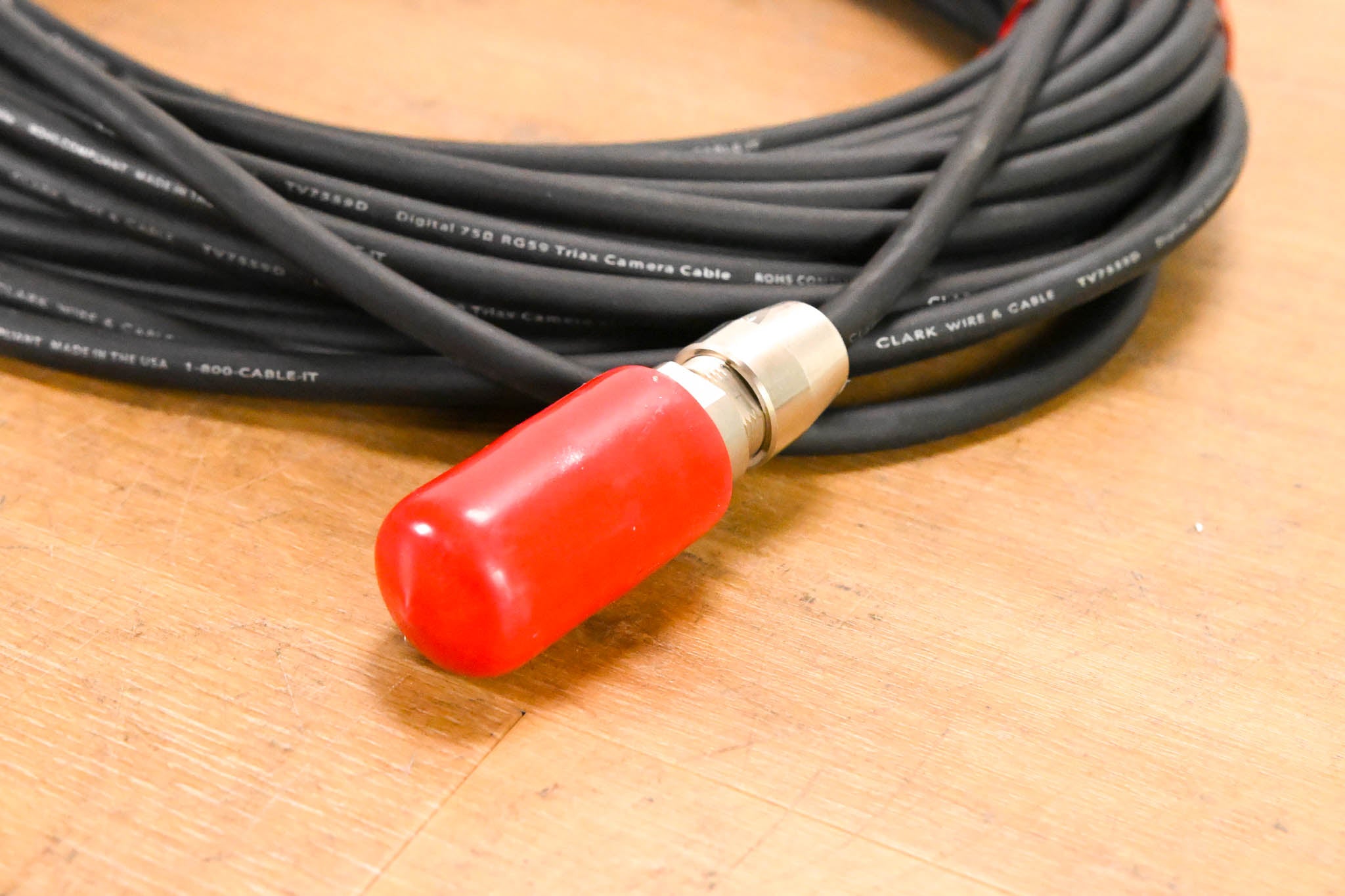 Clark Wire & Cable TV7559D RG59 Triax Broadcast Camera Cable - 75'