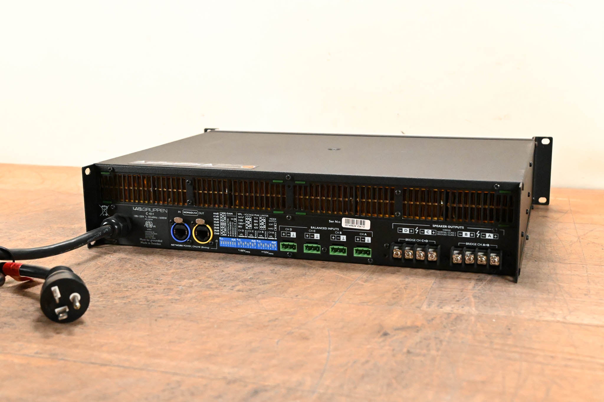 Lab Gruppen C 48:4 4800W 4-Channel Power Amplifier