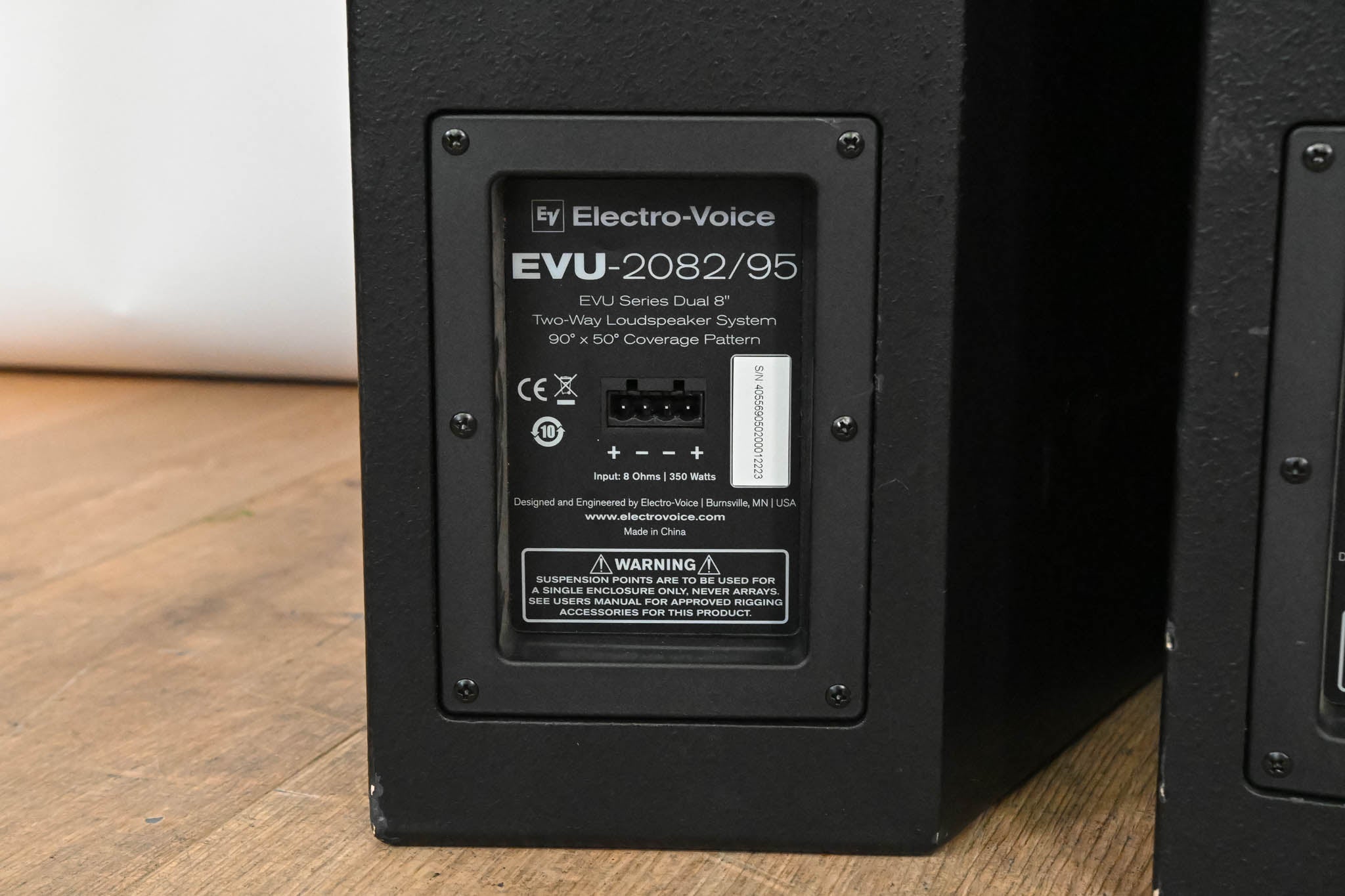 Electro-Voice (EV) EVU-2082/95 Ultracompact 2‑Way Loudspeaker (PAIR)