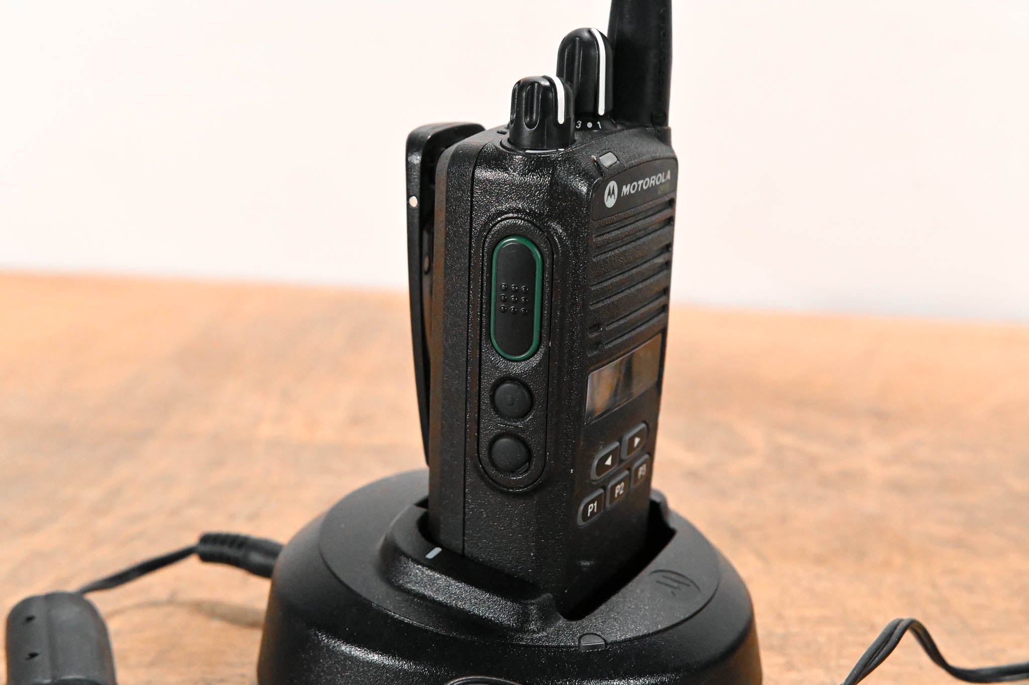 Motorola CP185 Portable Two-Way Radio with PMLN5228A Charger