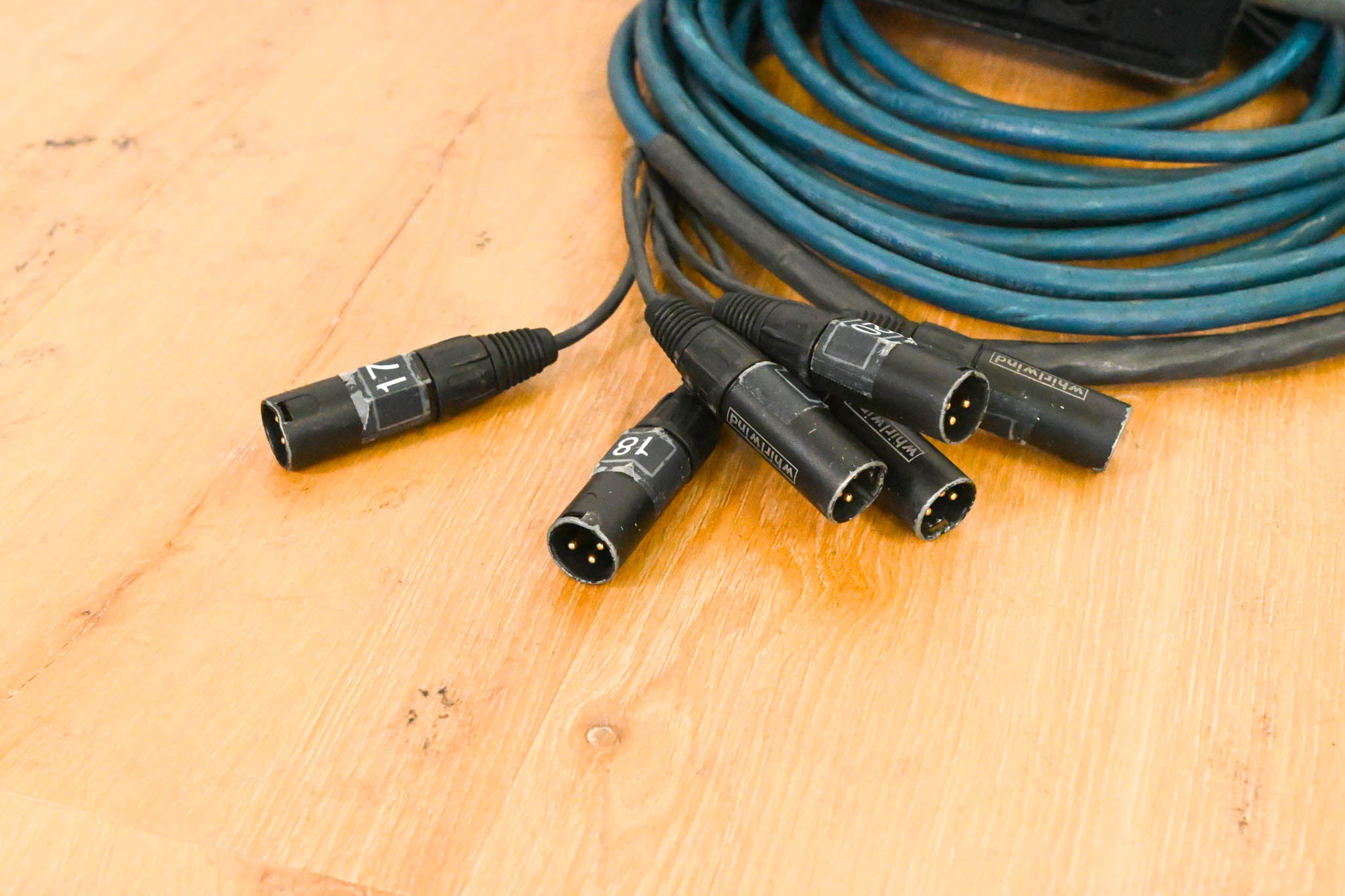 Whirlwind MS-6-M-NR-025 Mini 6 6-Channel Low-Profile Drop Snake - 25 ft