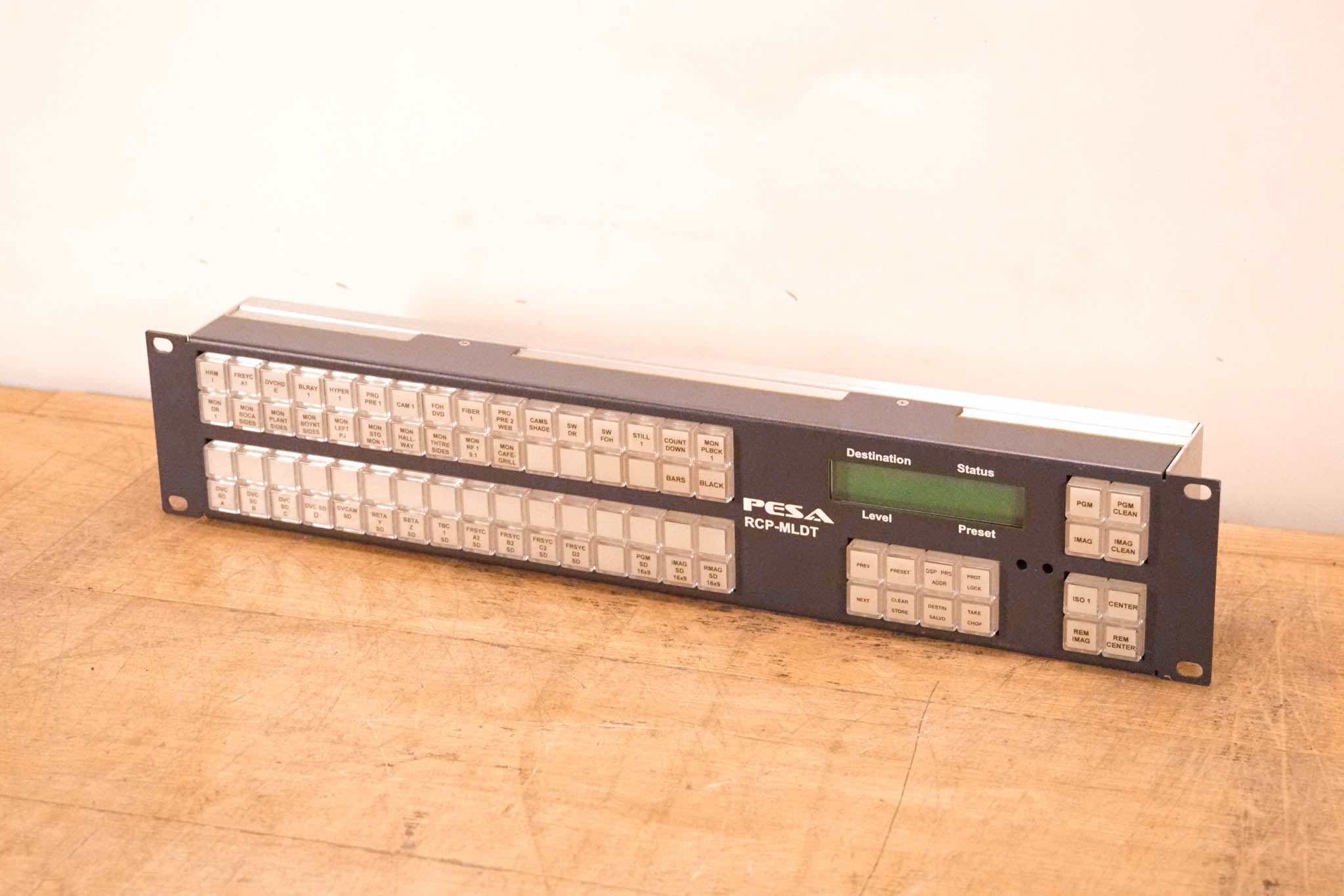 Pesa RCP-MLDT 2RU Matrix Switcher Control Panel (NO POWER SUPPLY)
