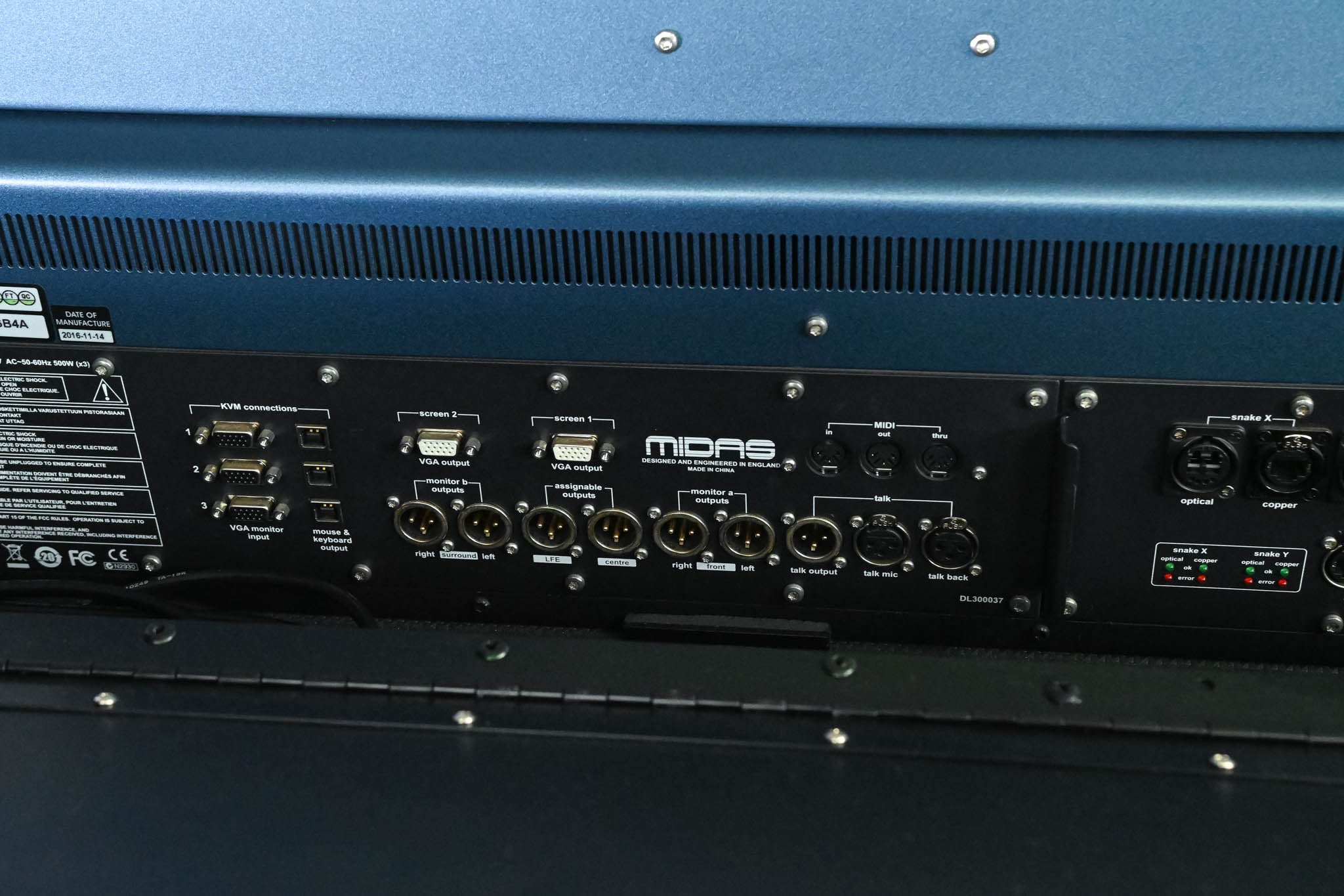 Midas PRO X Control Surface with Neutron Audio System and Road Case