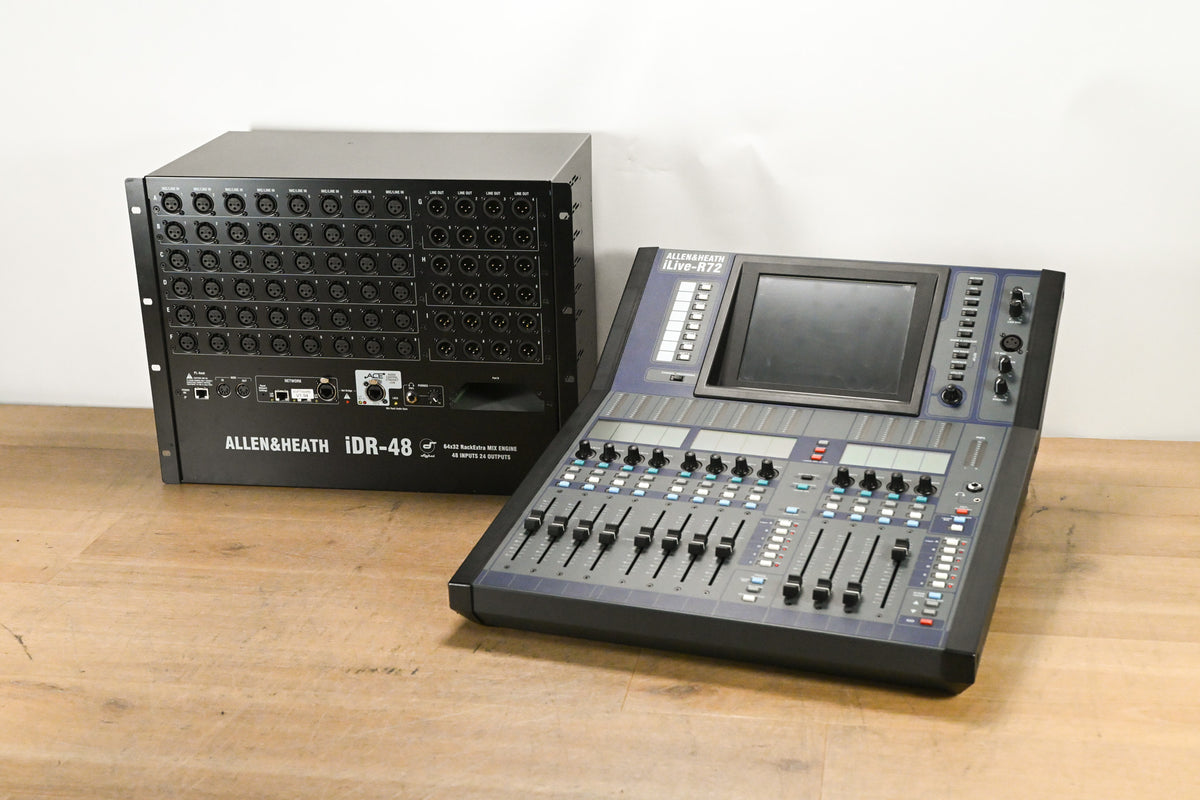 Allen & Heath iLive-R72 Mixing Surface with iDR-48 Fixed Format MixRack