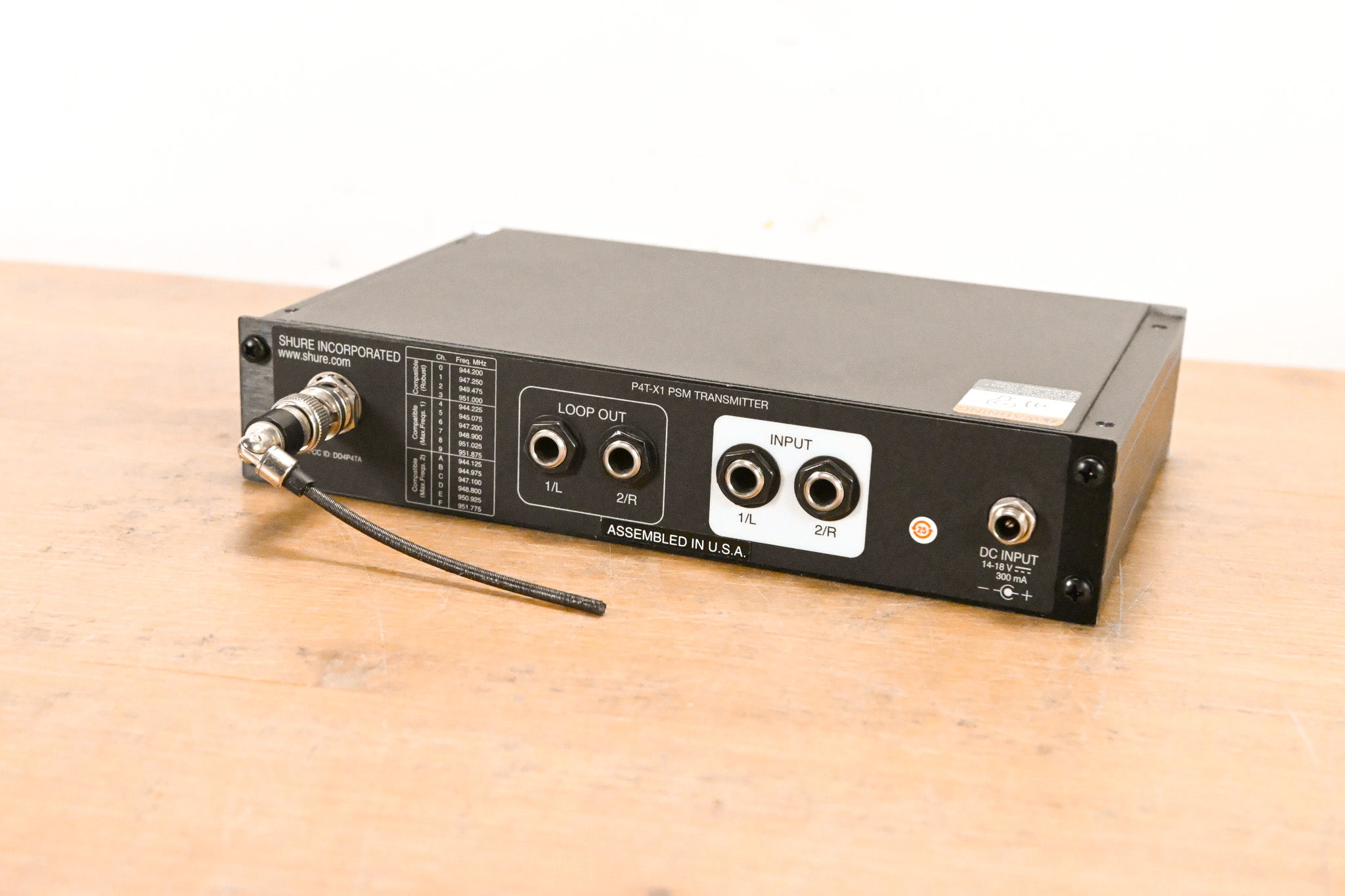 Shure P4T-X1 Wireless Transmitter for PSM 400 - X1 Band NO POWER SUPPLY