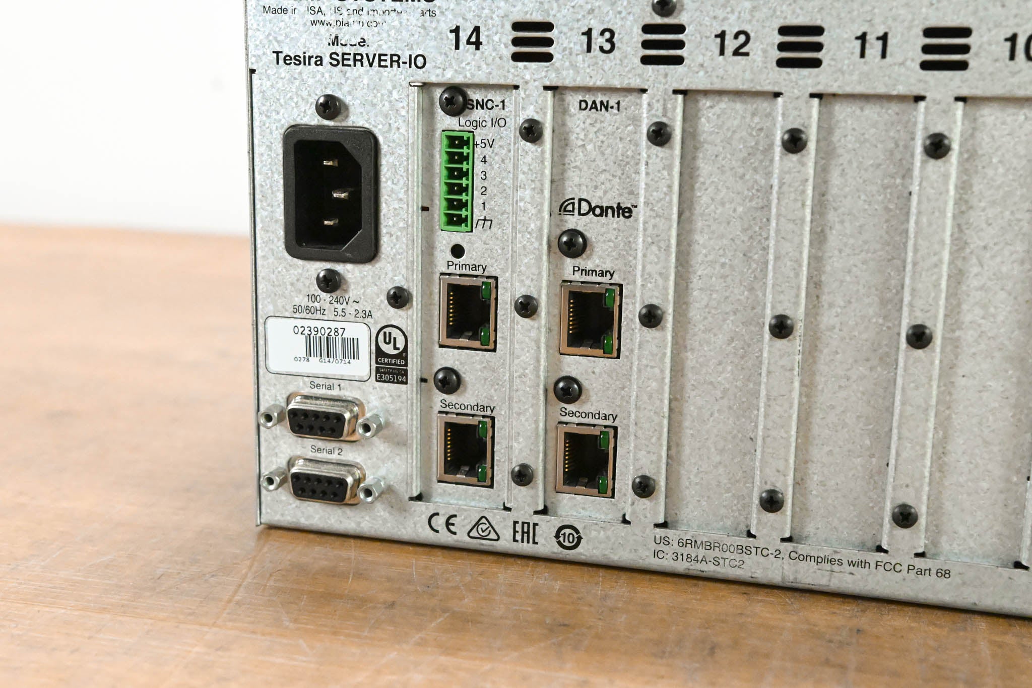Biamp Tesira SERVER-IO Digital Audio Network Server