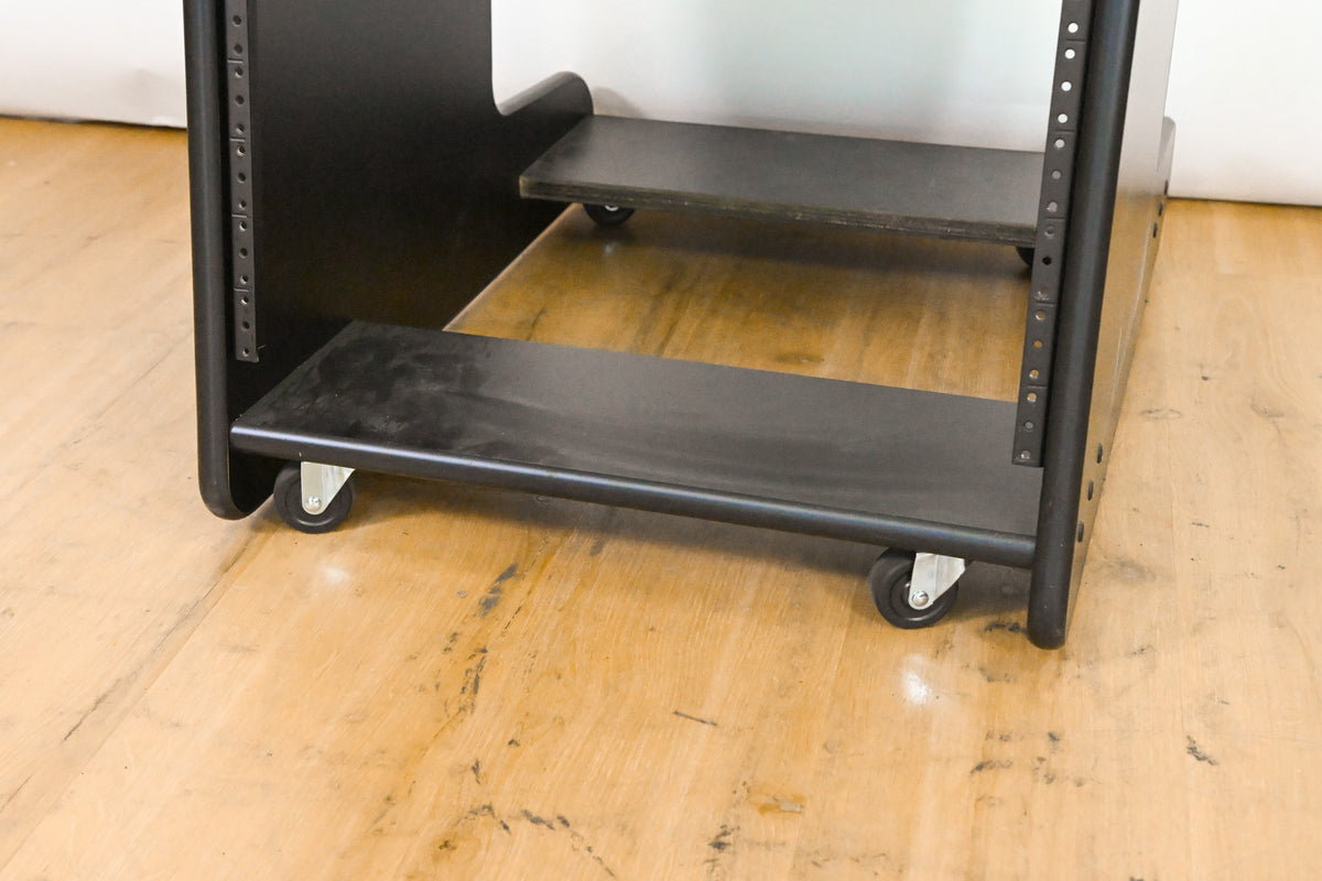 RAB Audio ProRak M20 12U Upper + 8U Lower Rolling Side Car Rack