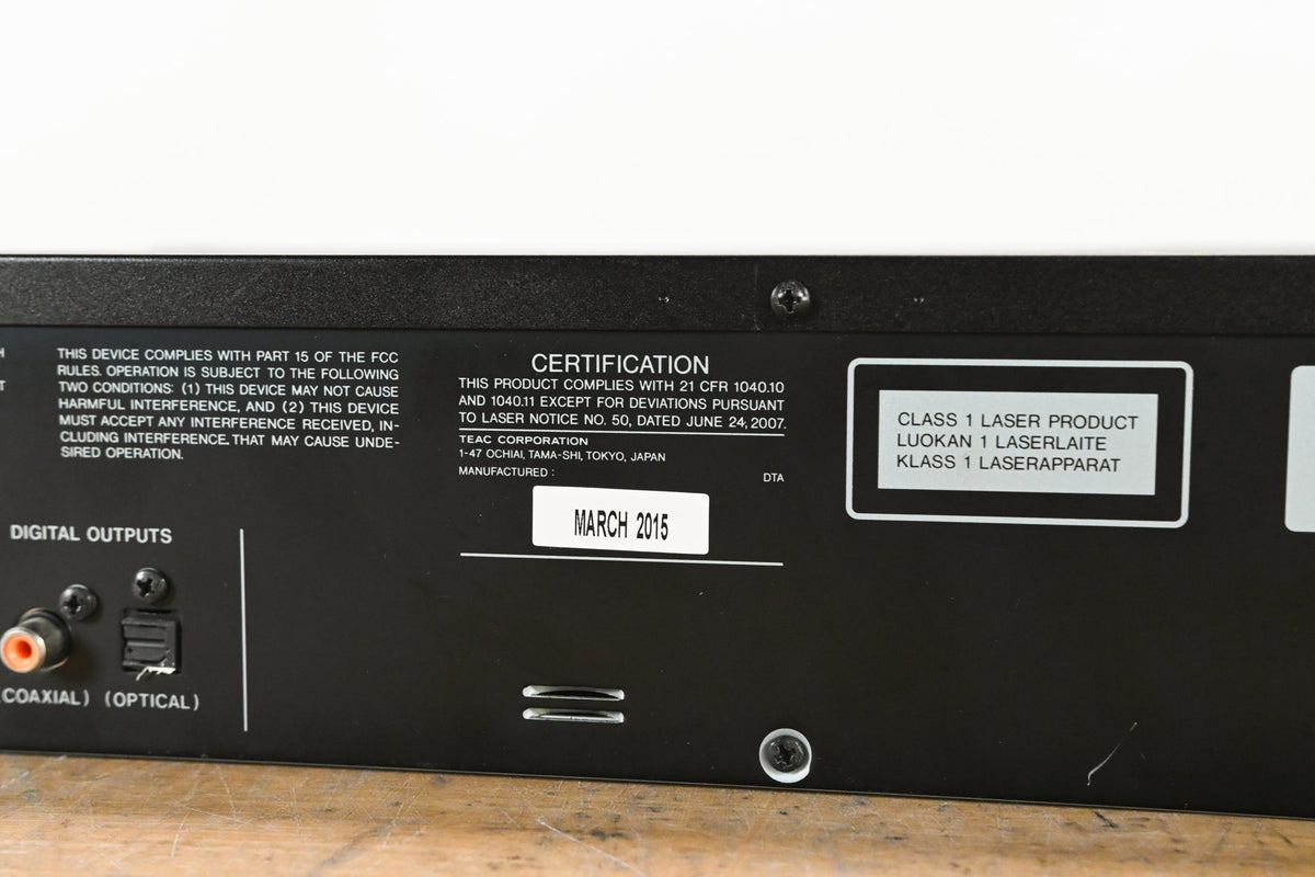 TASCAM CD-200 CD/MP3 Player