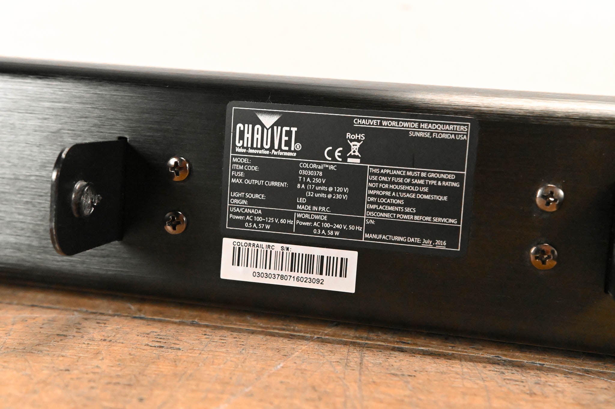 Chauvet COLORrail IRC 320x0.25W RGB LED Strip Light